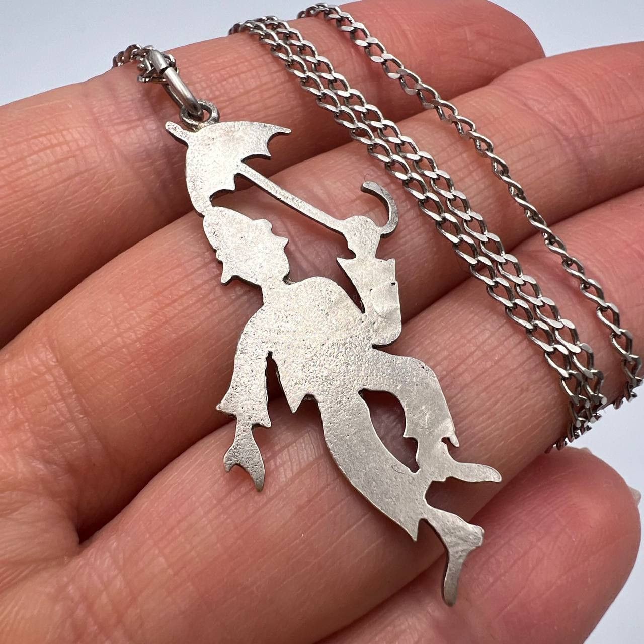 Sterling Silver Vintage Sterling Silver 925 Necklace Pendant Marked 5 gr Size ONE SIZE - 2 Thumbnail