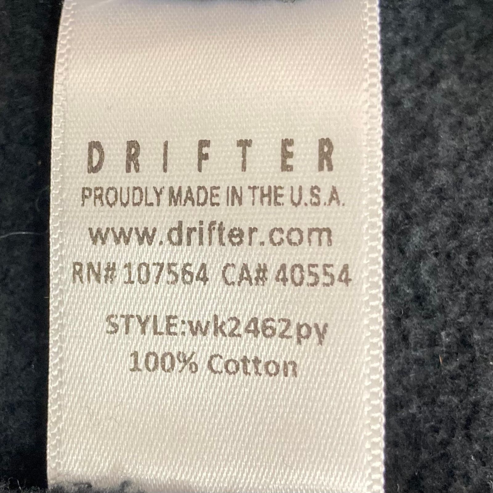 DRIFTER Drifter black oversized hoodie sweatshirt, Unisex small Size US S / EU 44-46 / 1 - 8 Thumbnail