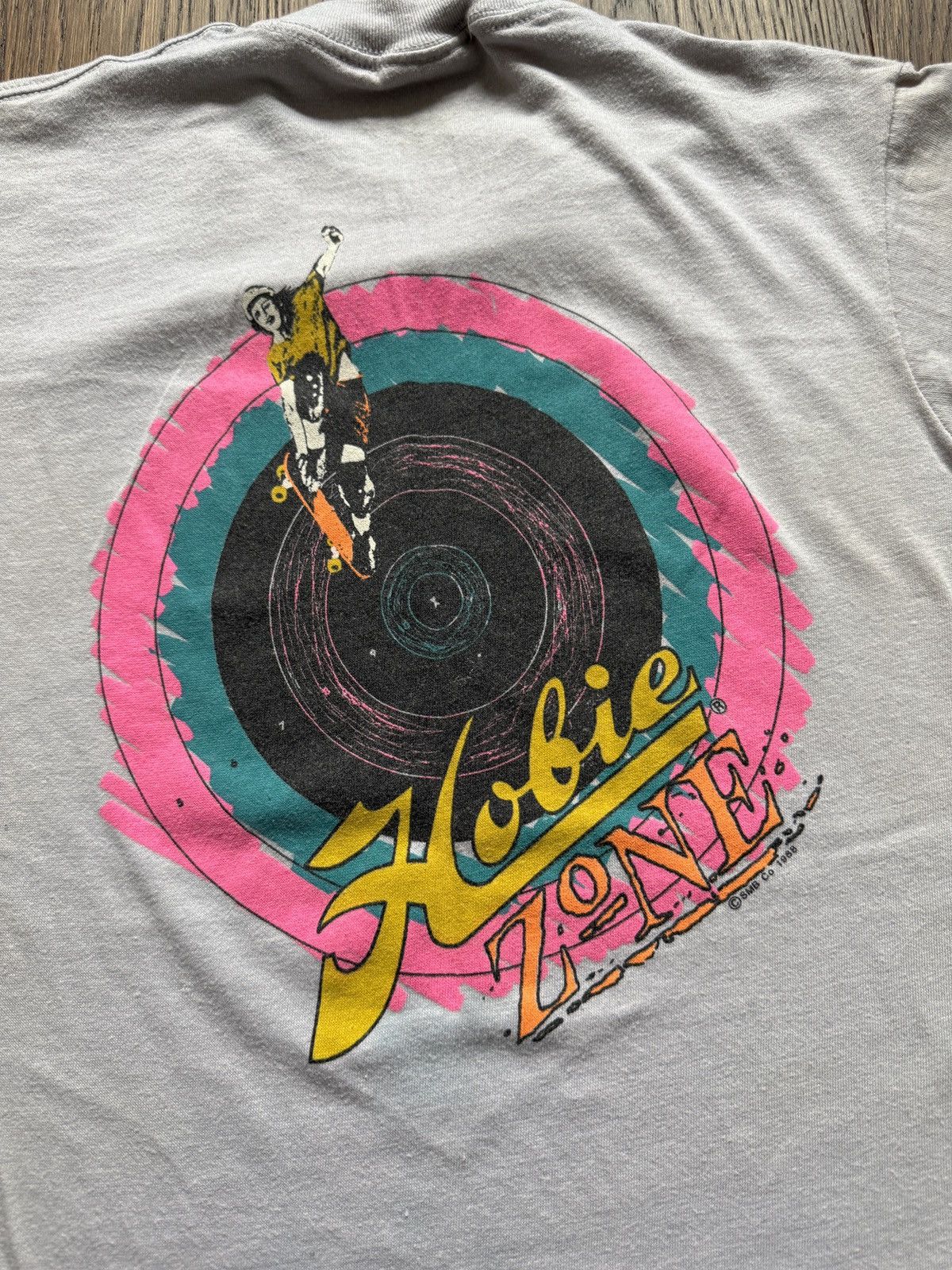 Vintage Vintage 80s Hobie Zone Skateboards Graphic Tee Youth XL Size US S / EU 44-46 / 1 - 6 Thumbnail