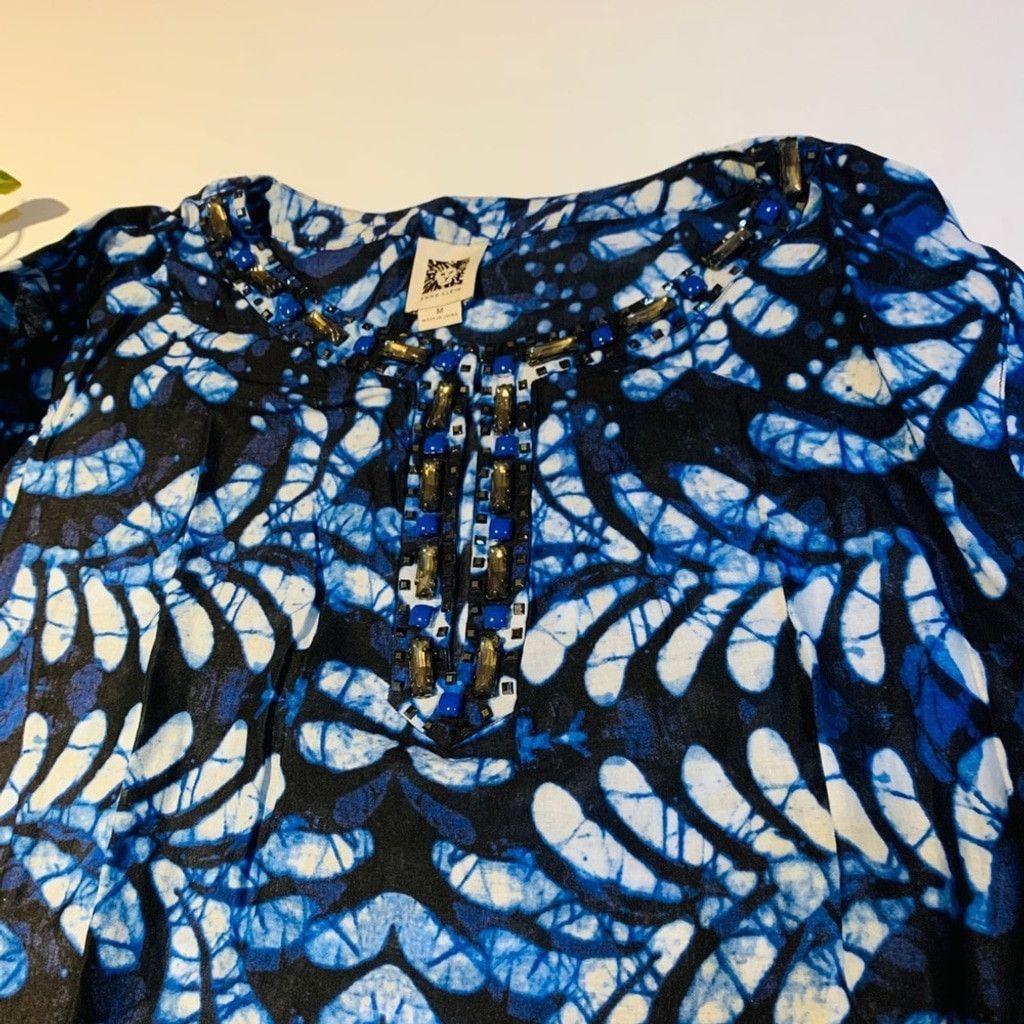 Anne Klein Anne Klein Blue top size M Size M / US 6-8 / IT 42-44 - 2 Thumbnail