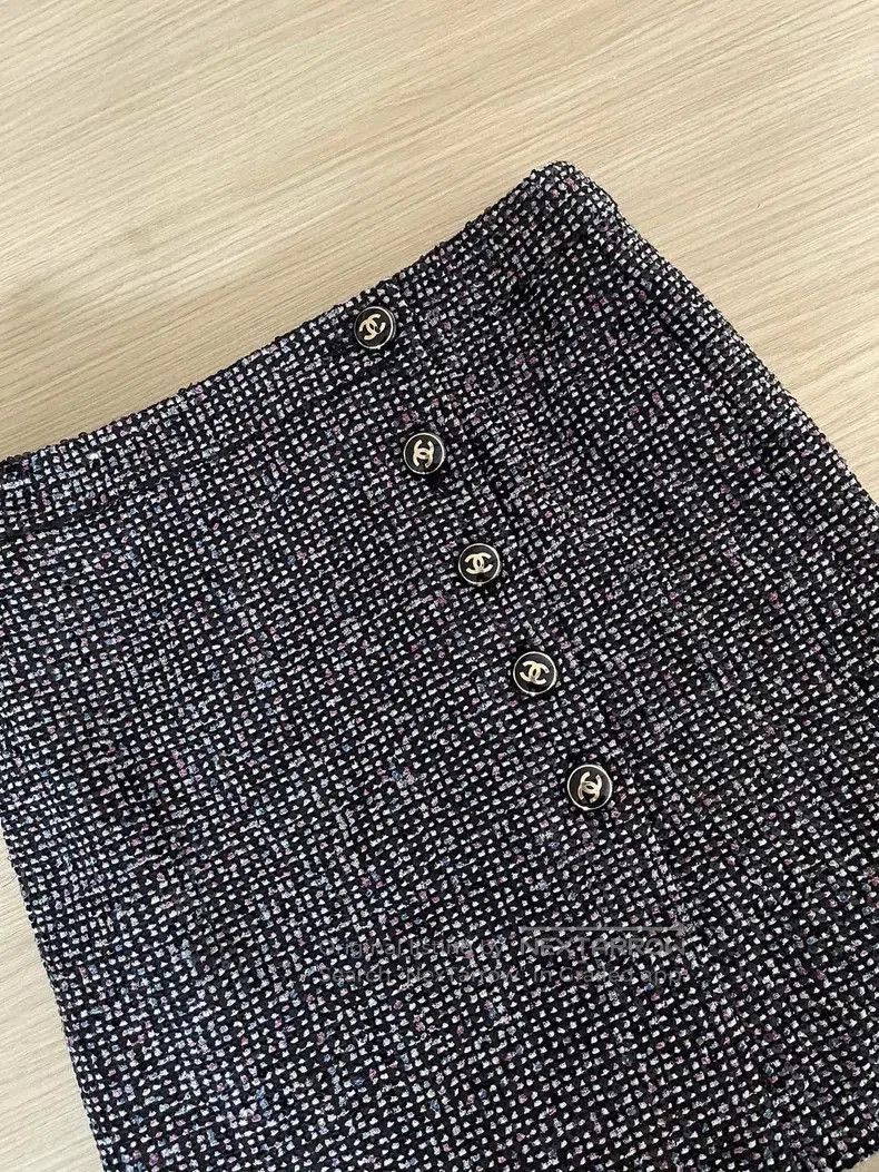 Chanel Chanel 2023 Autumn Winter Gray Skirt. Size US 38 / EU 54 - 4 Thumbnail