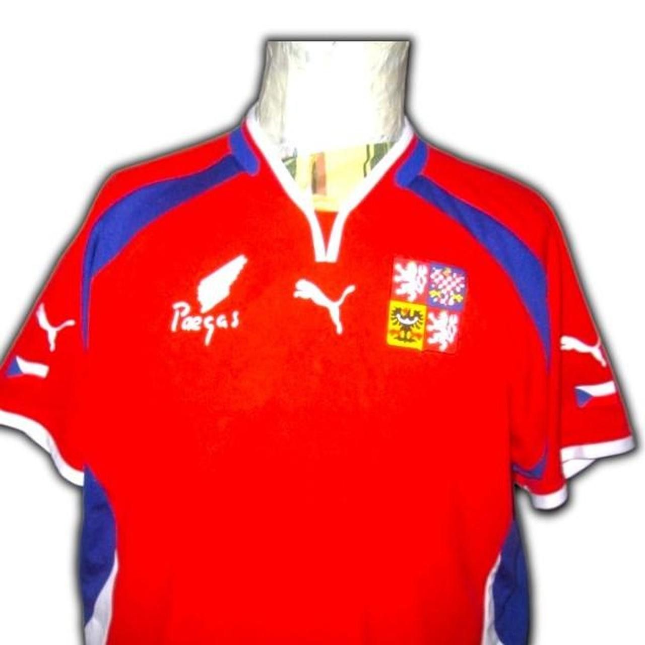 Puma Czech Republic 2000 2001 Home Shirt Jersey Size US L / EU 52-54 / 3 - 1 Thumbnail