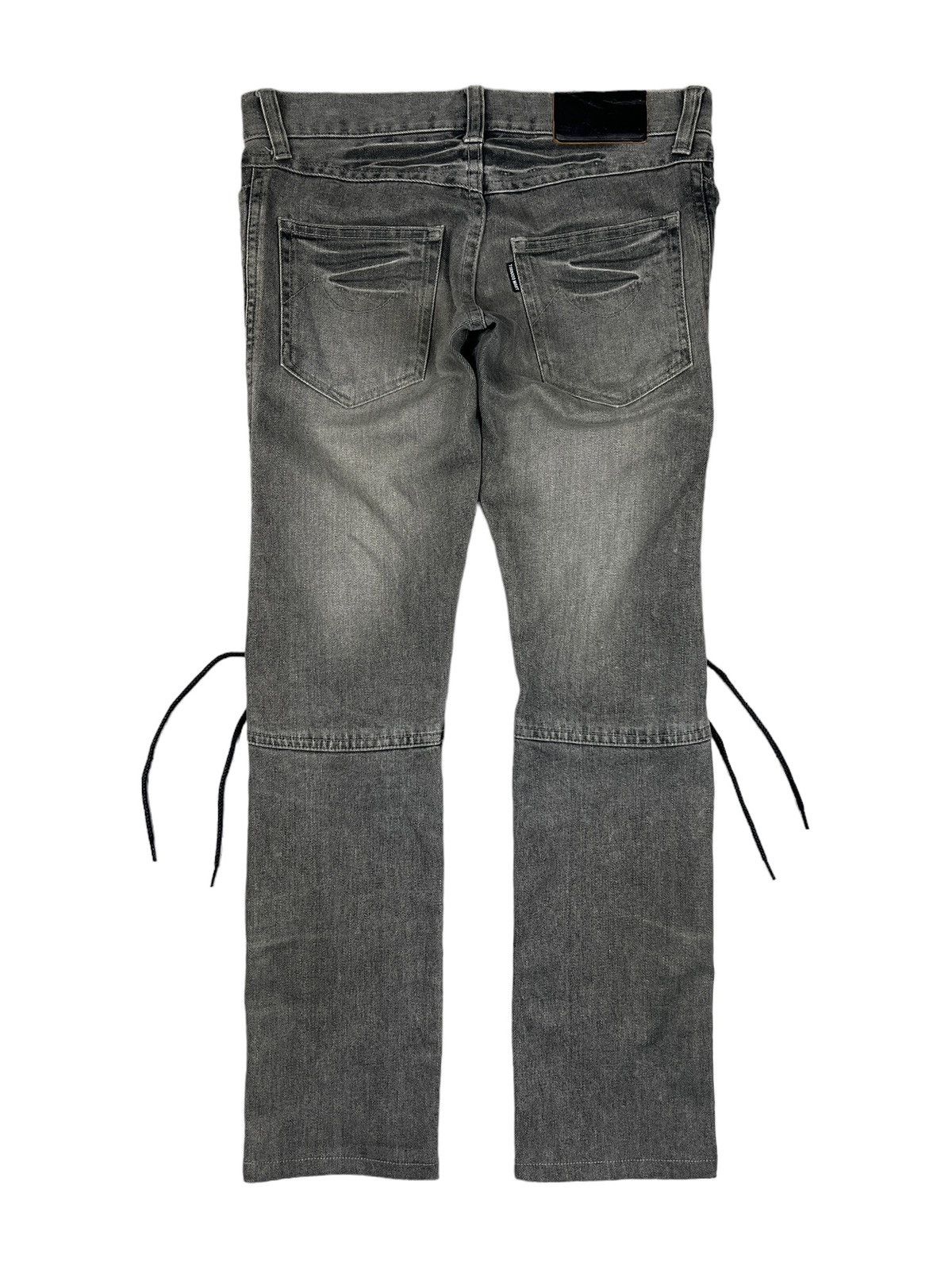 Tornado Mart Tornado Mart Lace Up Slim Jeans Size 32" / US 10 / IT 46 - 2 Thumbnail