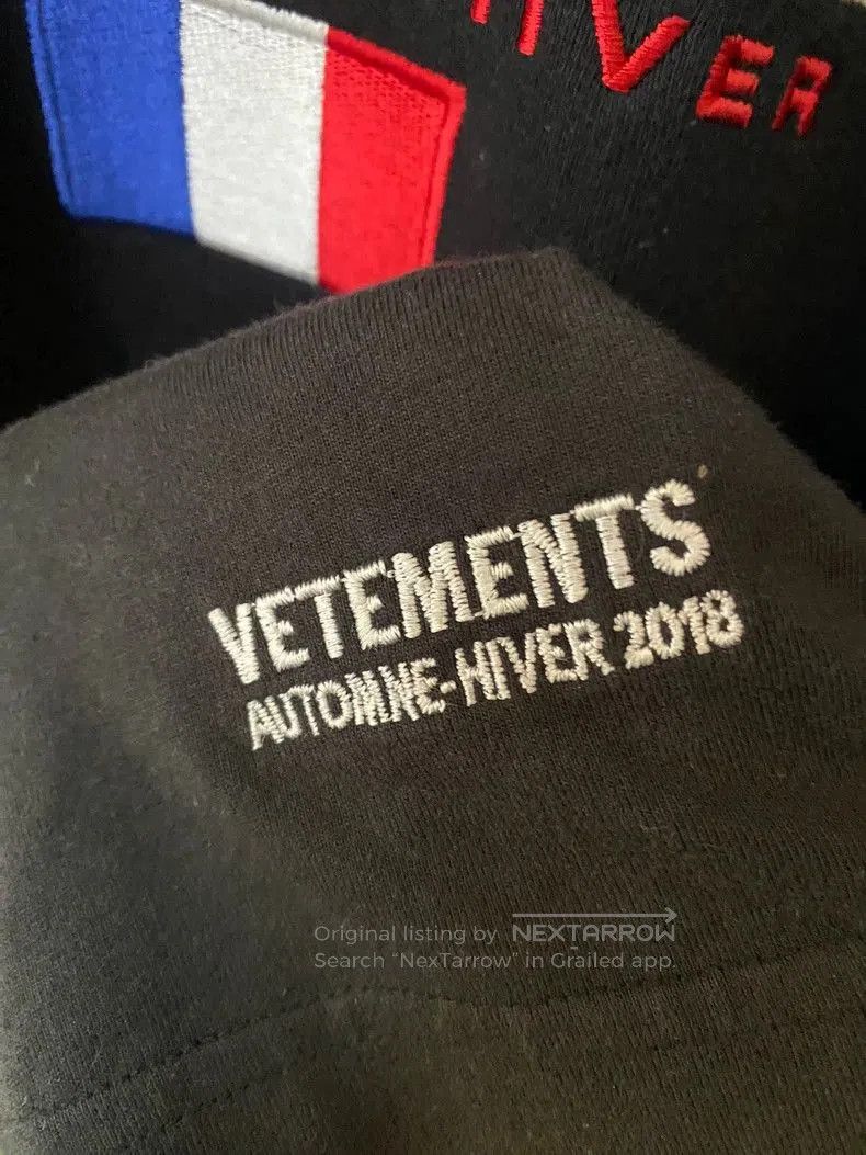 Vetements Vetements French Flag Embroidered Hoodie. Size US S / EU 44-46 / 1 - 3 Thumbnail