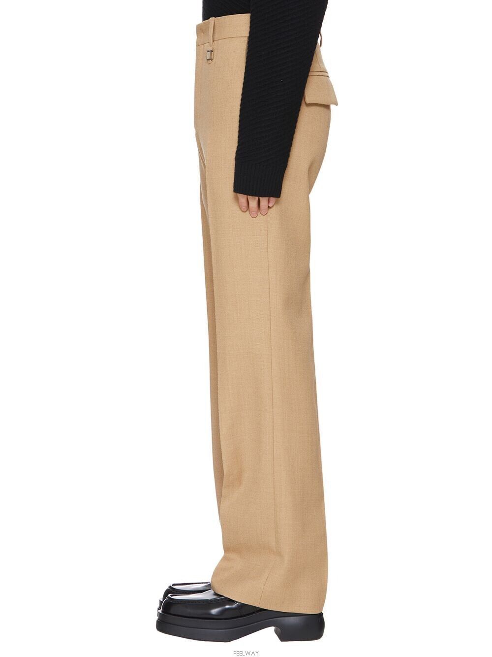 Wooyoungmi !DS! AW22 Wooyoungmi Beige Casual Wool Pants Size US 28 / EU 44 - 4 Thumbnail