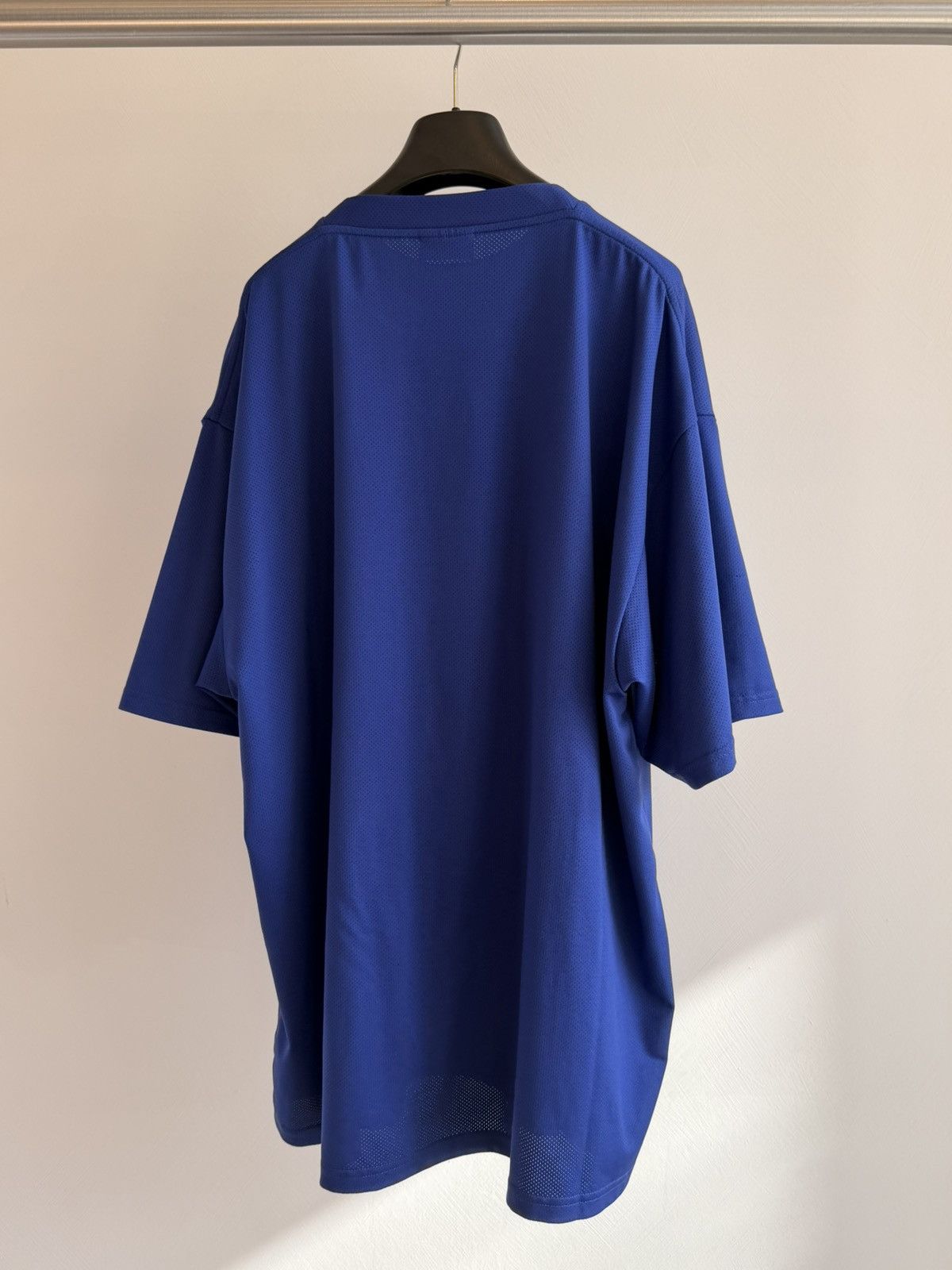 Balenciaga Balenciaga Long Sleeve Technical Mesh Swim Tee Blue Size M Size US M / EU 48-50 / 2 - 7 Thumbnail