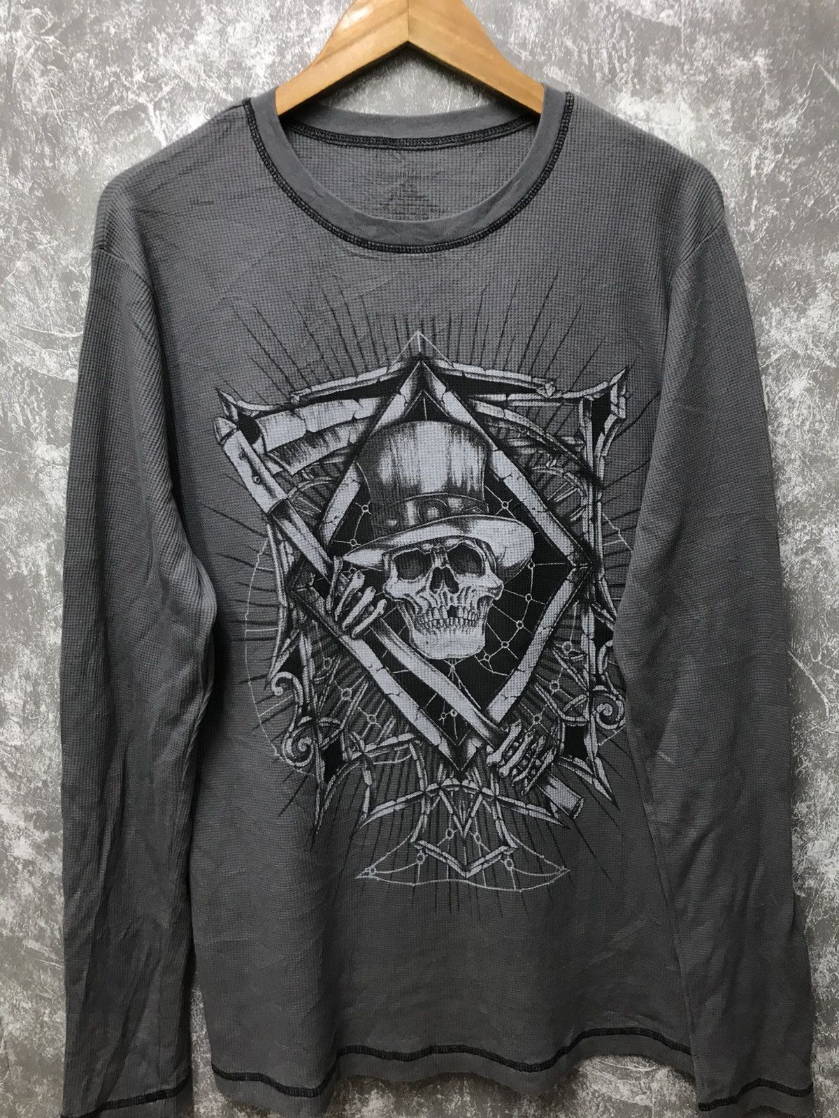 Affliction Helix Affliction Skull Y2K Graphic Tee Size US XL / EU 56 / 4 - 1 Thumbnail