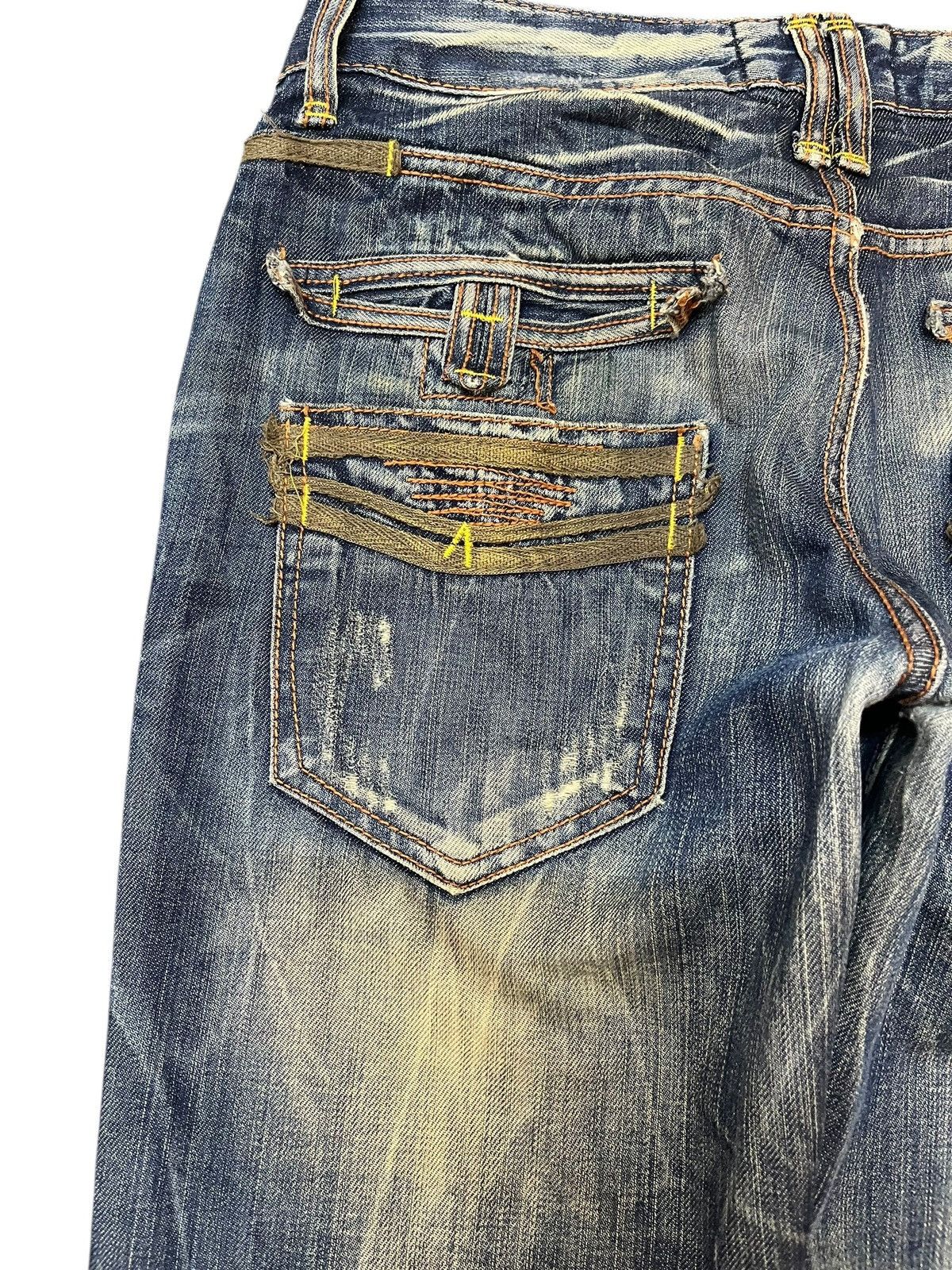 Beauty Beast × If Six Was Nine Vintage Lolita Whiskers Mudwash Distressed Denim Size US 31 - 9 Thumbnail