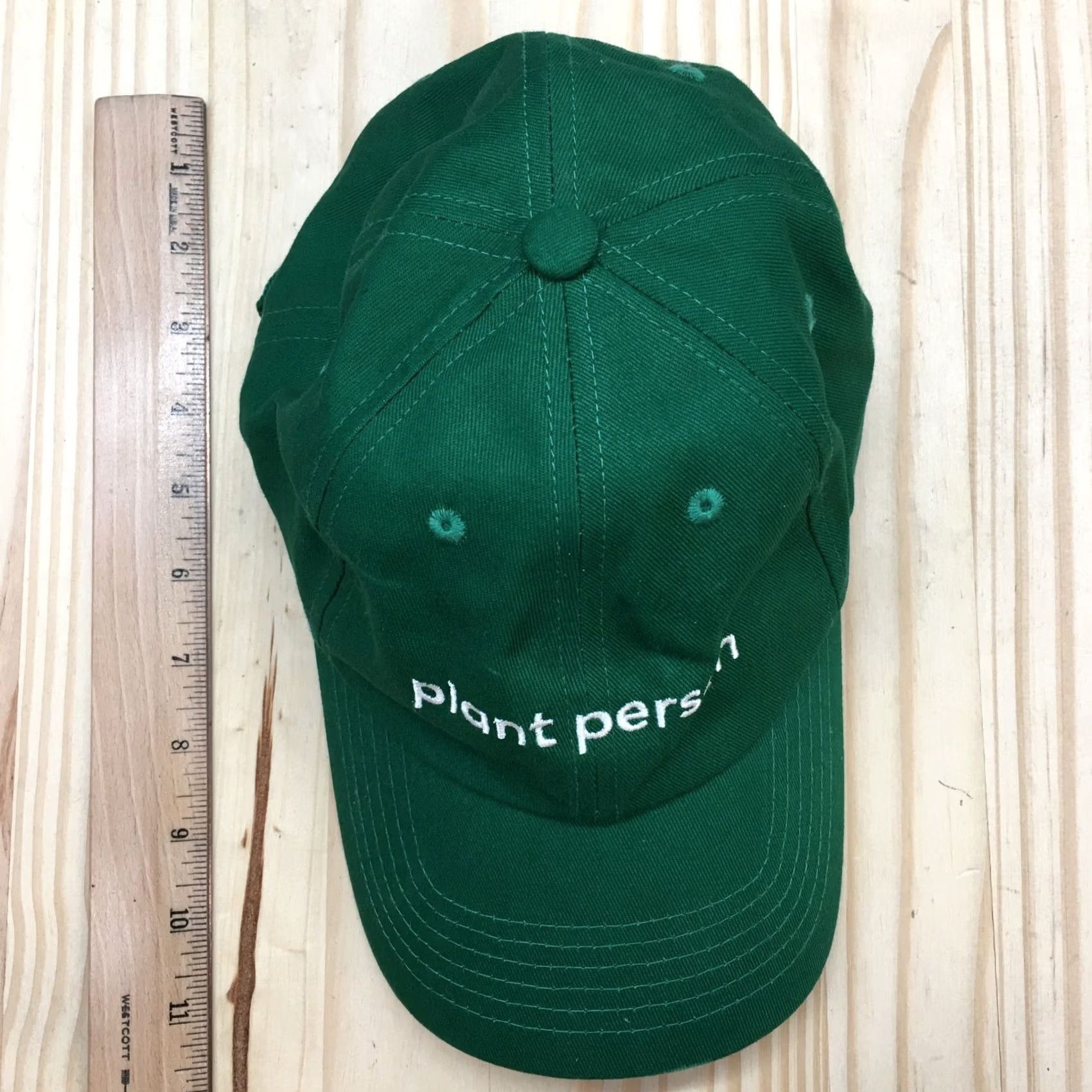 Vintage Weld MFG Plant People Baseball Cap Mens Green One Size Curve Bill Organic Cotton Size ONE SIZE - 3 Thumbnail
