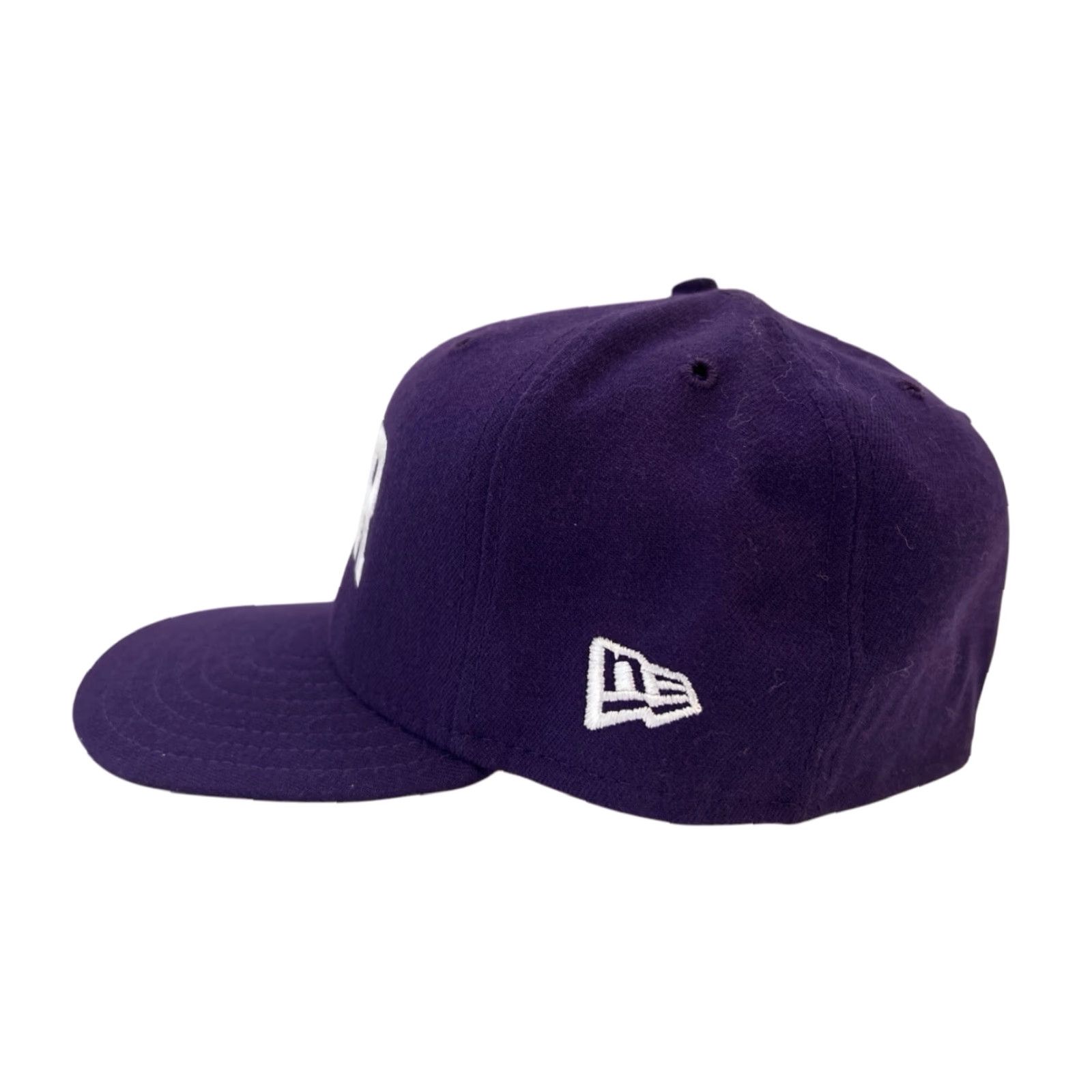 New Era VINTAGE New Era Baseball Cap Hat 7 3/8 Purple USA Wool Blend NWT Deadstock Embroidered Logos Men Mens Size ONE SIZE - 4 Thumbnail