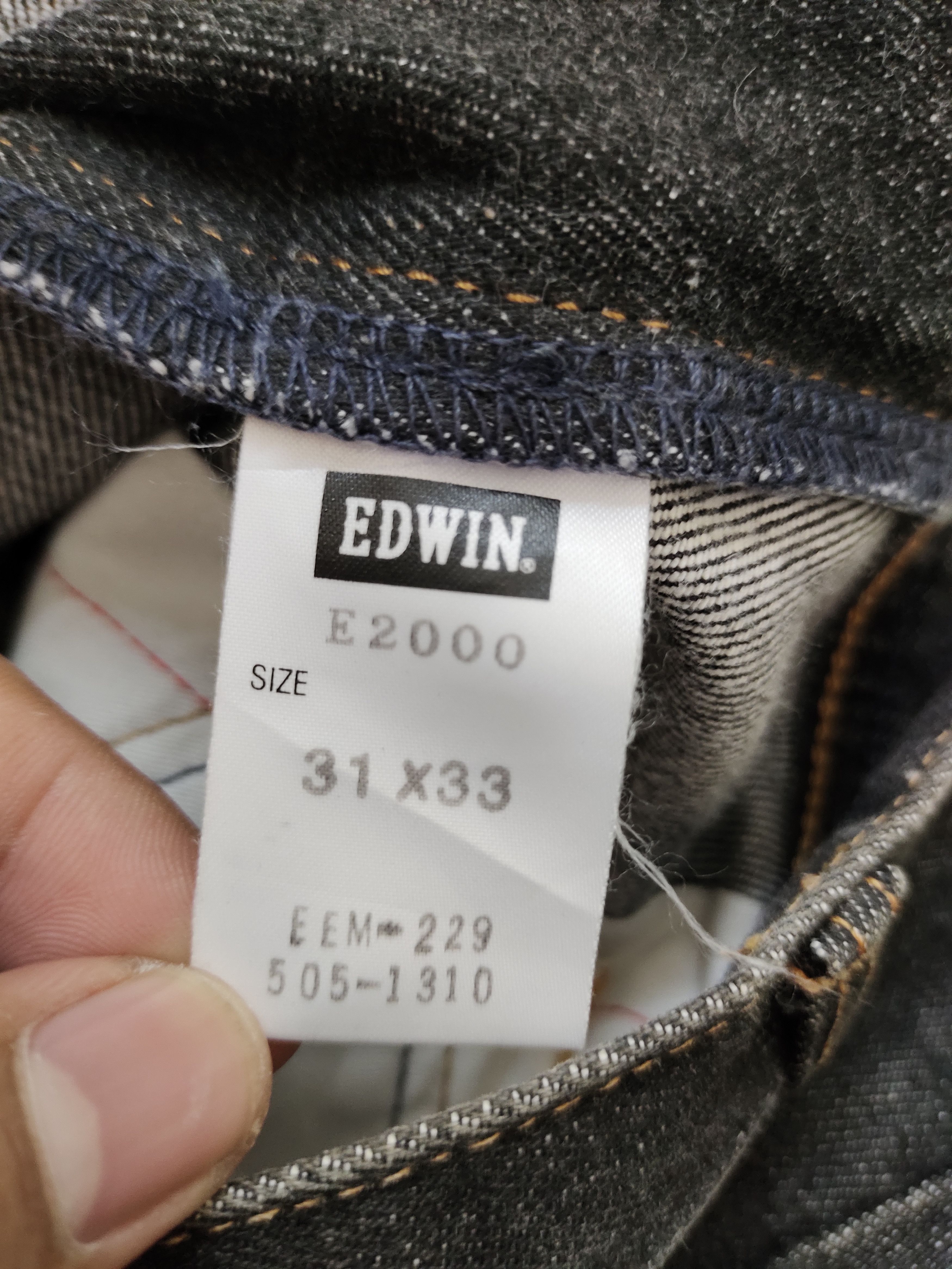 Kapital Vintage 2000 Edwin E Function Spiral Cut Denim Jeans Size US 31 - 17 Thumbnail