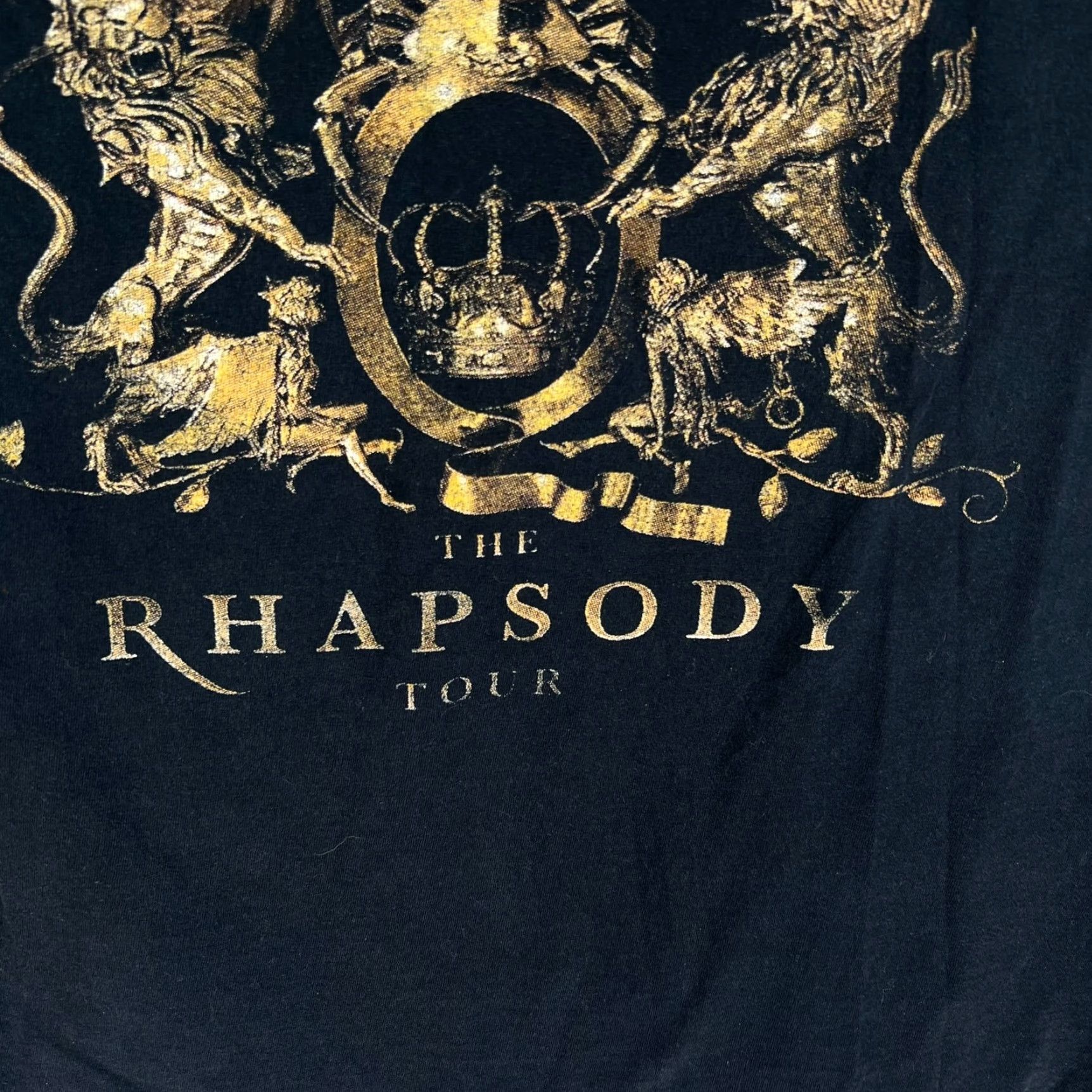 Fruit Of The Loom VINTAGE Queen & Adam Lambert Rhapsody Tour T Shirt Adult XL Black Graphic Print Men’s XL Crew Neck Short Sleeve 46in Chest Band Music Rock 2010s Size US XL / EU 56 / 4 - 3 Thumbnail