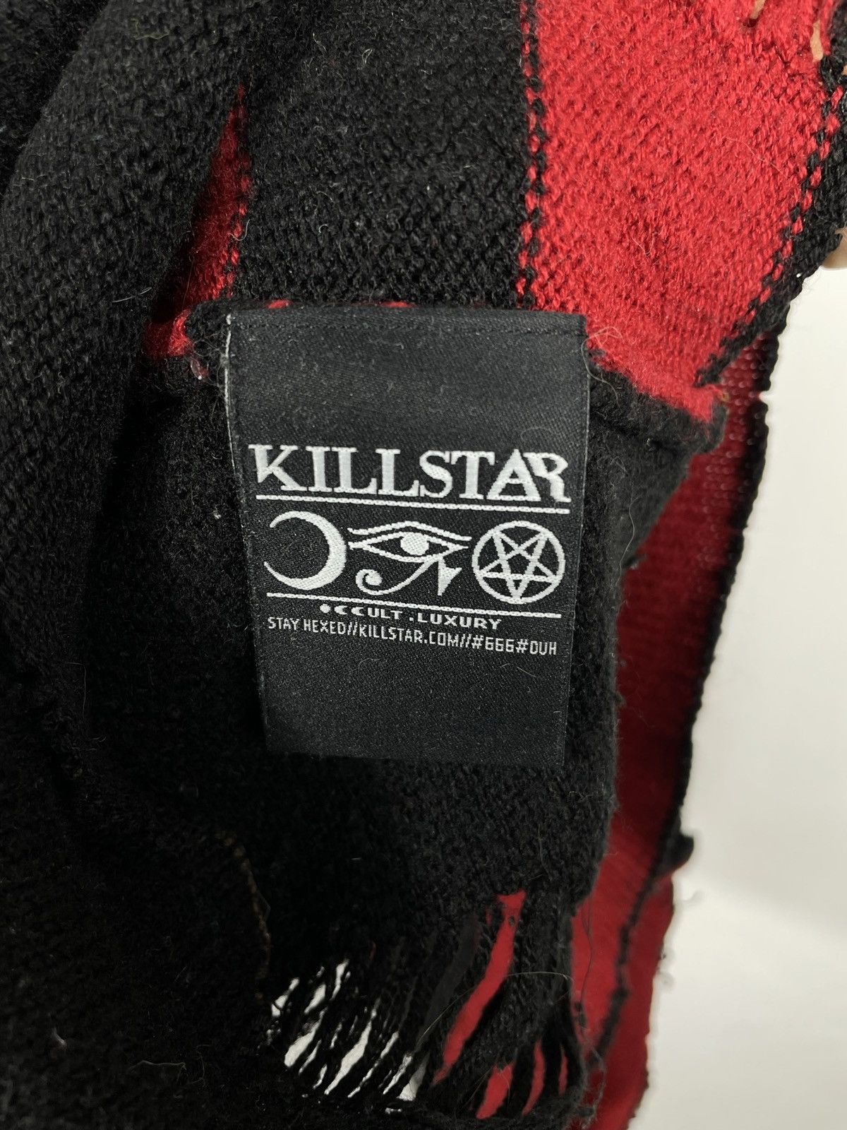 Band Tees × Killstar × Marilyn Manson MARLYN MANSON KILLSTAR STRIPED SWEATER FABRIC DISTRESSED Size US M / EU 48-50 / 2 - 12 Thumbnail