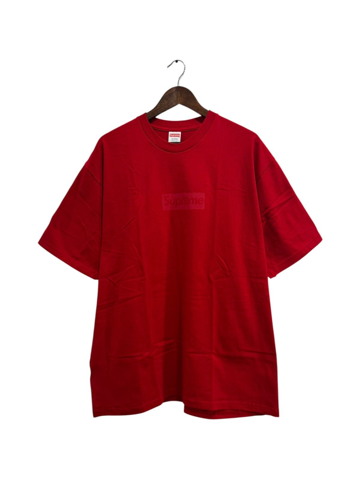 Supreme Supreme Tonal Box Logo Tee Red Size US XL / EU 56 / 4 - 1 Thumbnail