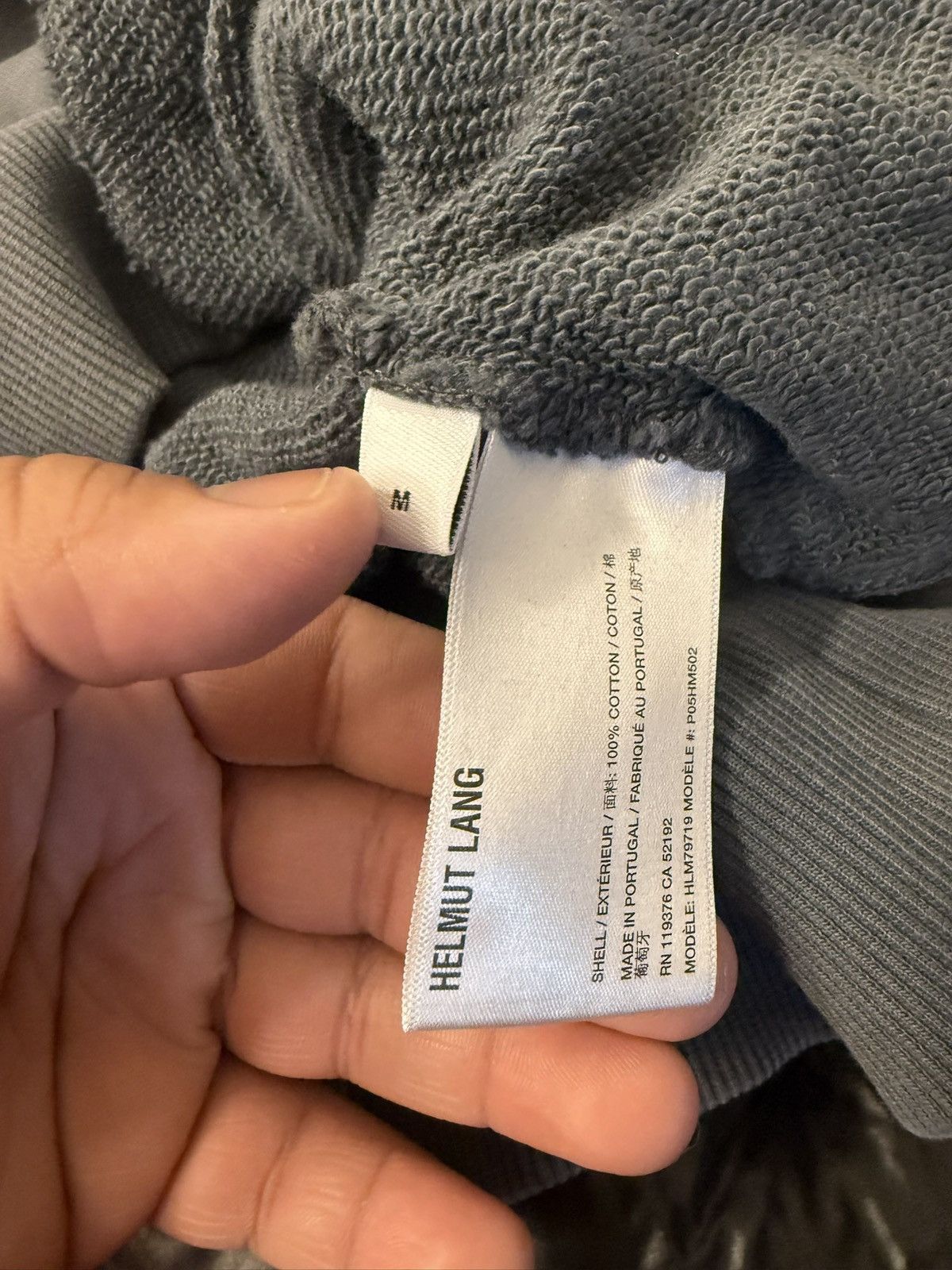 Helmut Lang Helmut Lang Lazer Studio Hoodie Size Medium Grey Size US M / EU 48-50 / 2 - 8 Thumbnail