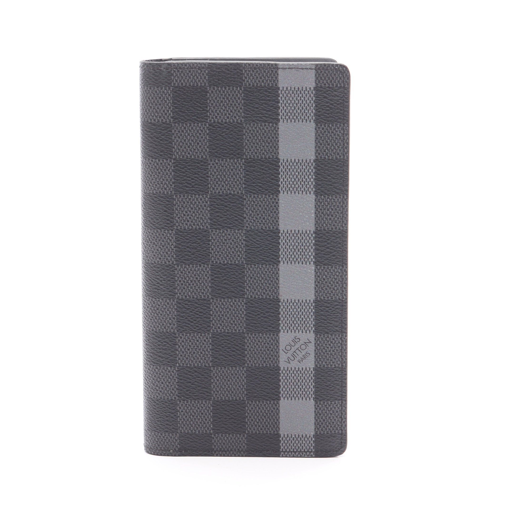 Louis Vuitton Louis Vuitton Portefeuil Brother Damier Graphite Stripe Bi-Fold Long Wallet Leather Black Size ONE SIZE - 1 Thumbnail
