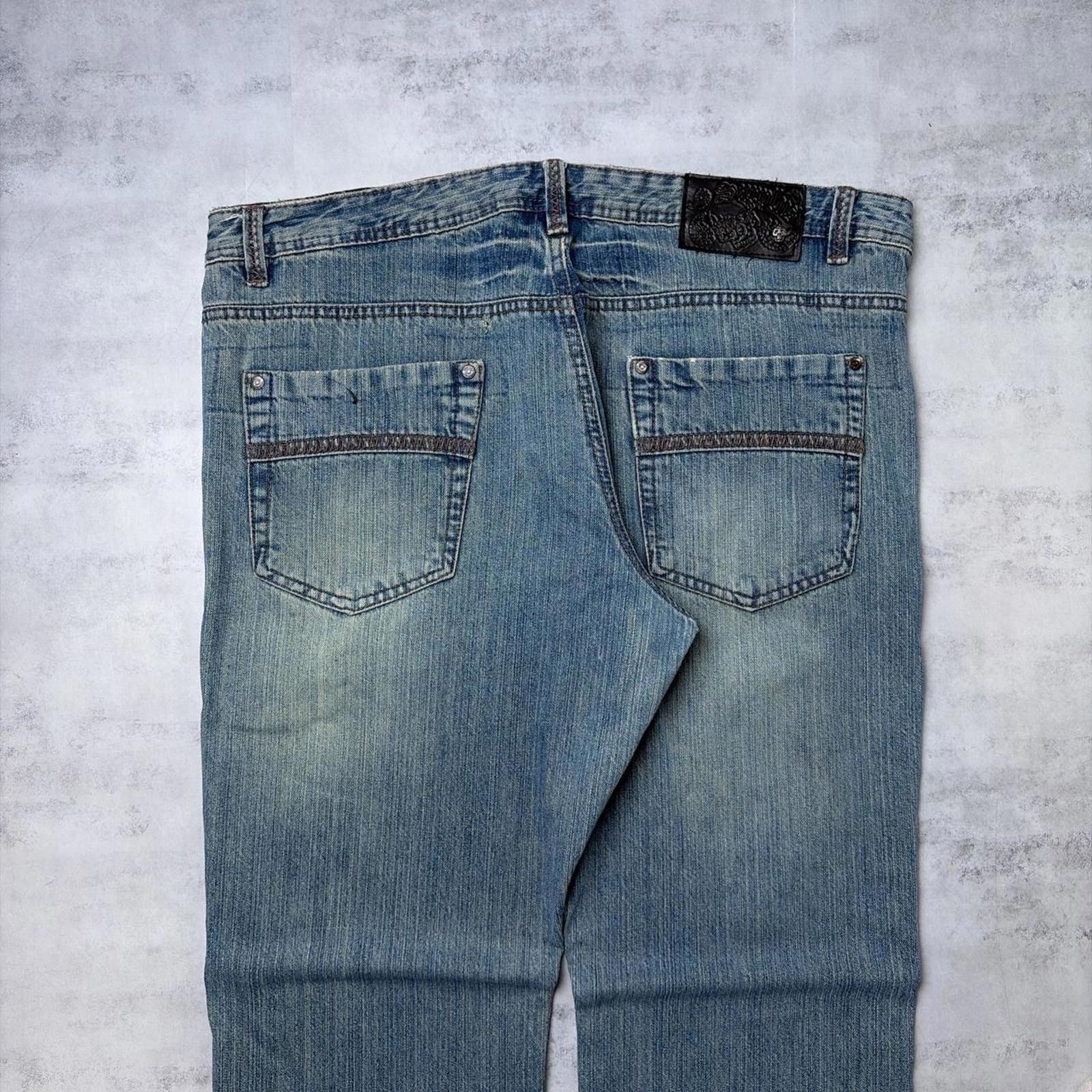 Other Y2K Blue Surplus Grunge Baggy Skater Faded Denim Jeans Size US 38 / EU 54 - 3 Thumbnail