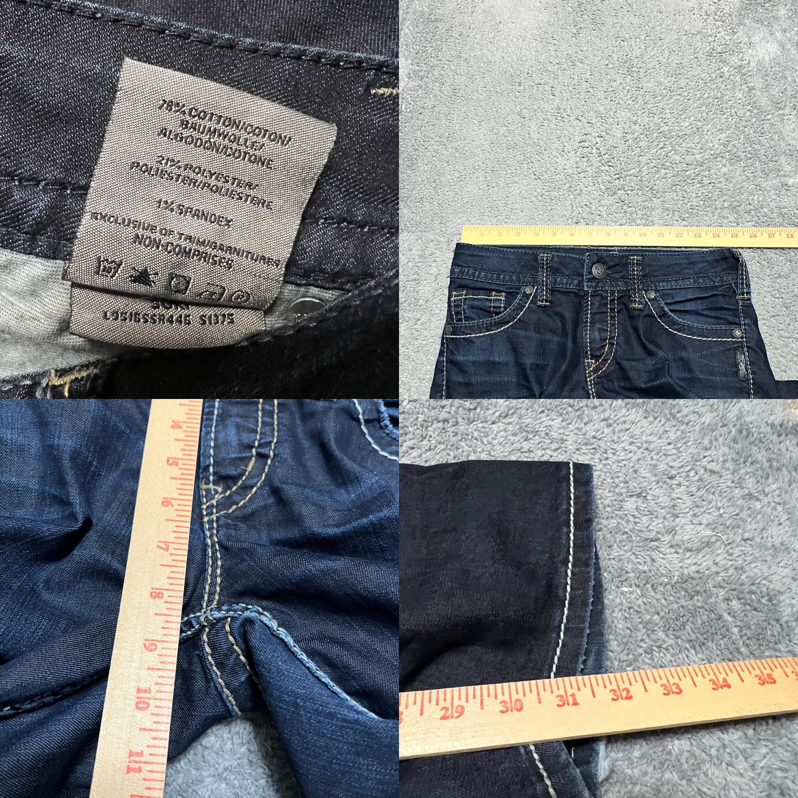 Silver Jeans Co. Silver Jeans Womens 28 x32 Suki Bootcut Western Contrast Stitch Blue Denim Womens Bootscut? Size 28" / US 6 / IT 42 - 8 Thumbnail