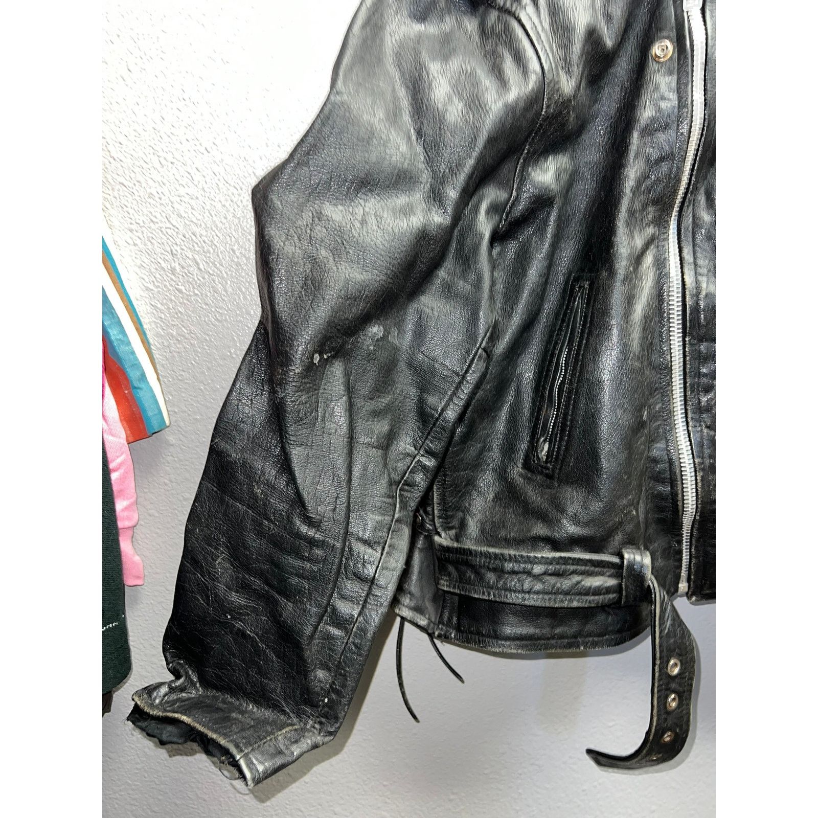 Vintage Vintage Storm Leathers Jacket Full Zip Leather Gear Large Size US L / EU 52-54 / 3 - 7 Thumbnail