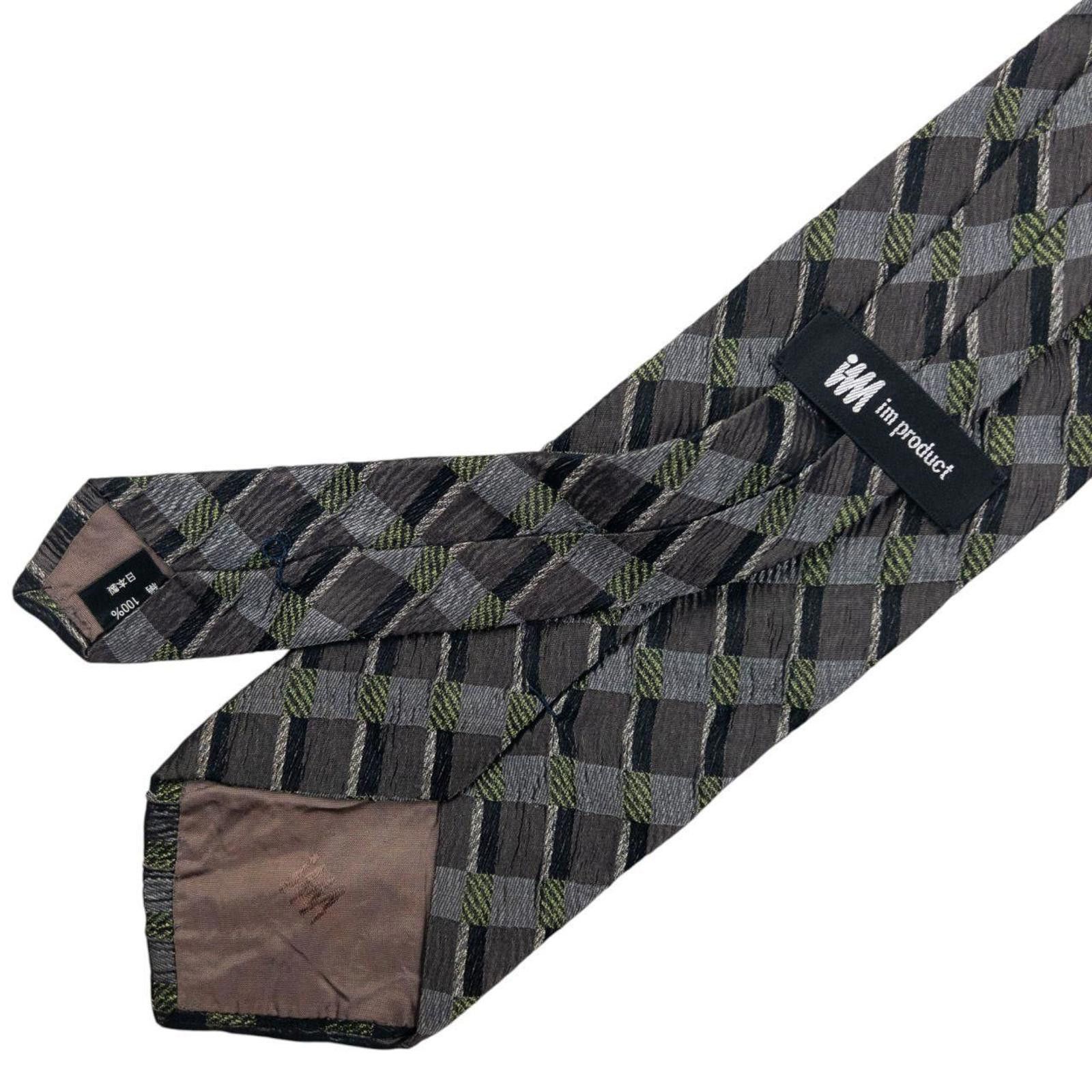 Issey Miyake Vintage Issey Miyake Checkered Silk Tie Size ONE SIZE - 6 Thumbnail
