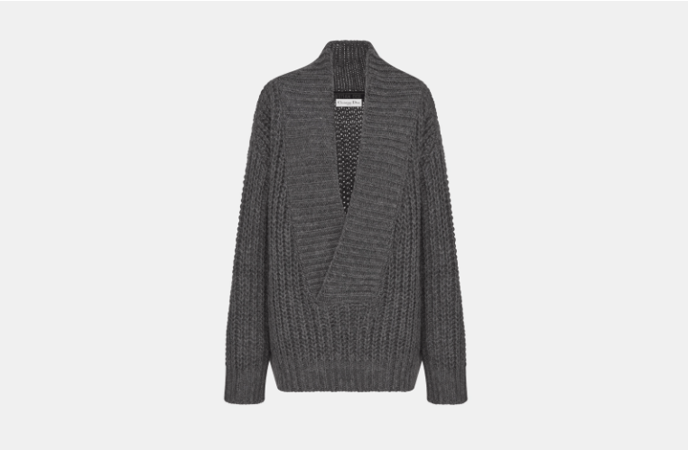o1w1db10925 444S26 Oversized Sweater in Gray