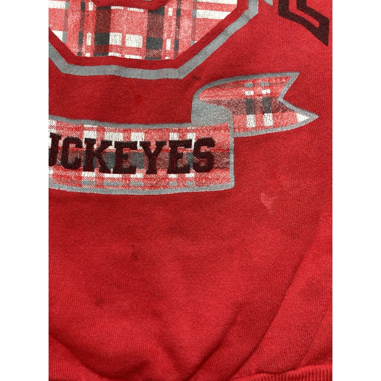 Vintage VINTAGE 80s Ohio State University Buckeyes USA Made XXL Sweatshirt Crewneck Red Mens Size US XXL / EU 58 / 5 - 3 Thumbnail