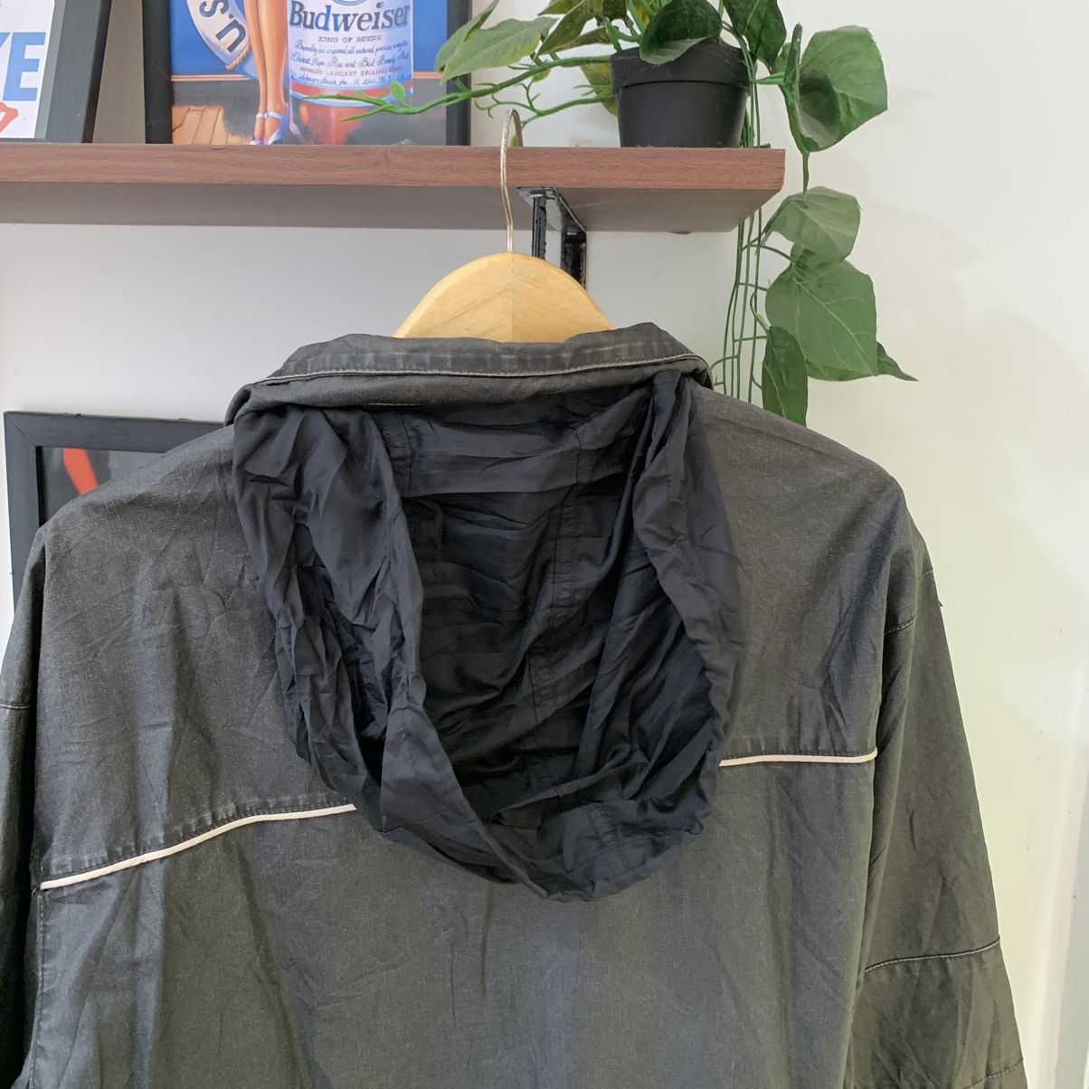 Airwalk × Japanese Brand Vintage 90s airwalk windbreaker work jacket hidden hoodie Size US XL / EU 56 / 4 - 4 Thumbnail