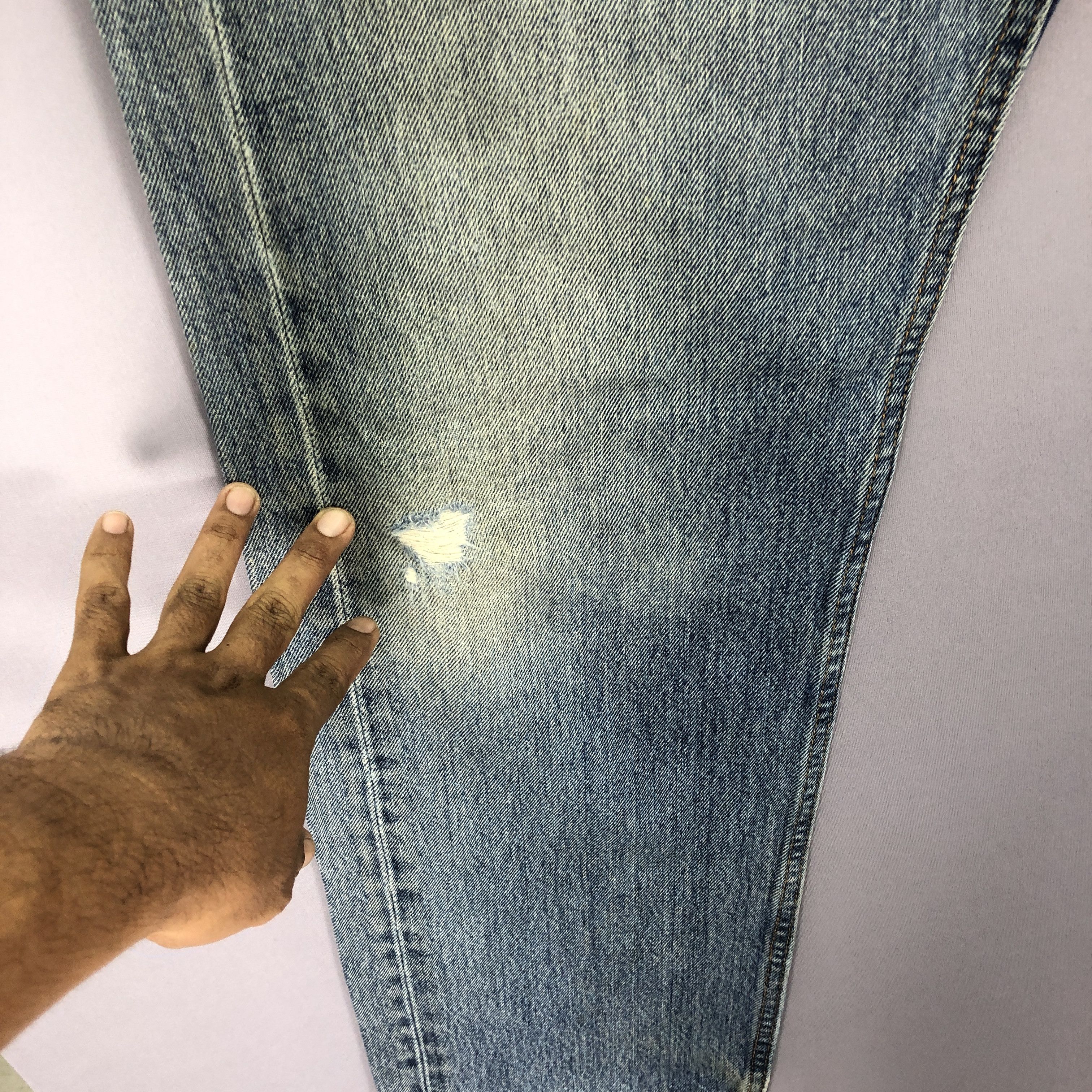 Levi's Vintage Y2K Levis 505 Jeans Levi's Ripped Faded Wash Denim Size US 36 / EU 52 - 6 Thumbnail