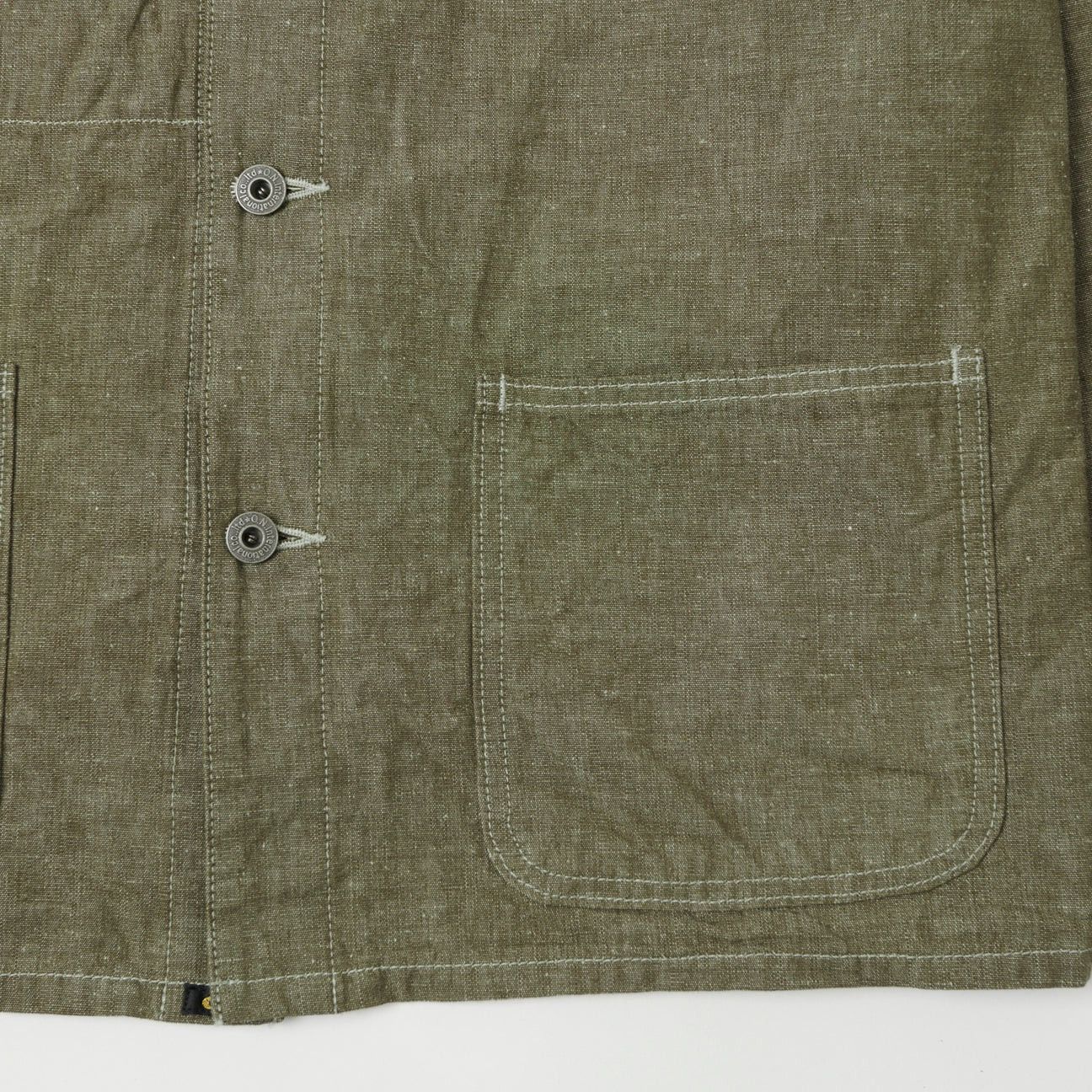 Oni Oni Chambray Chore Coat - Olive Size US S / EU 44-46 / 1 - 4 Thumbnail