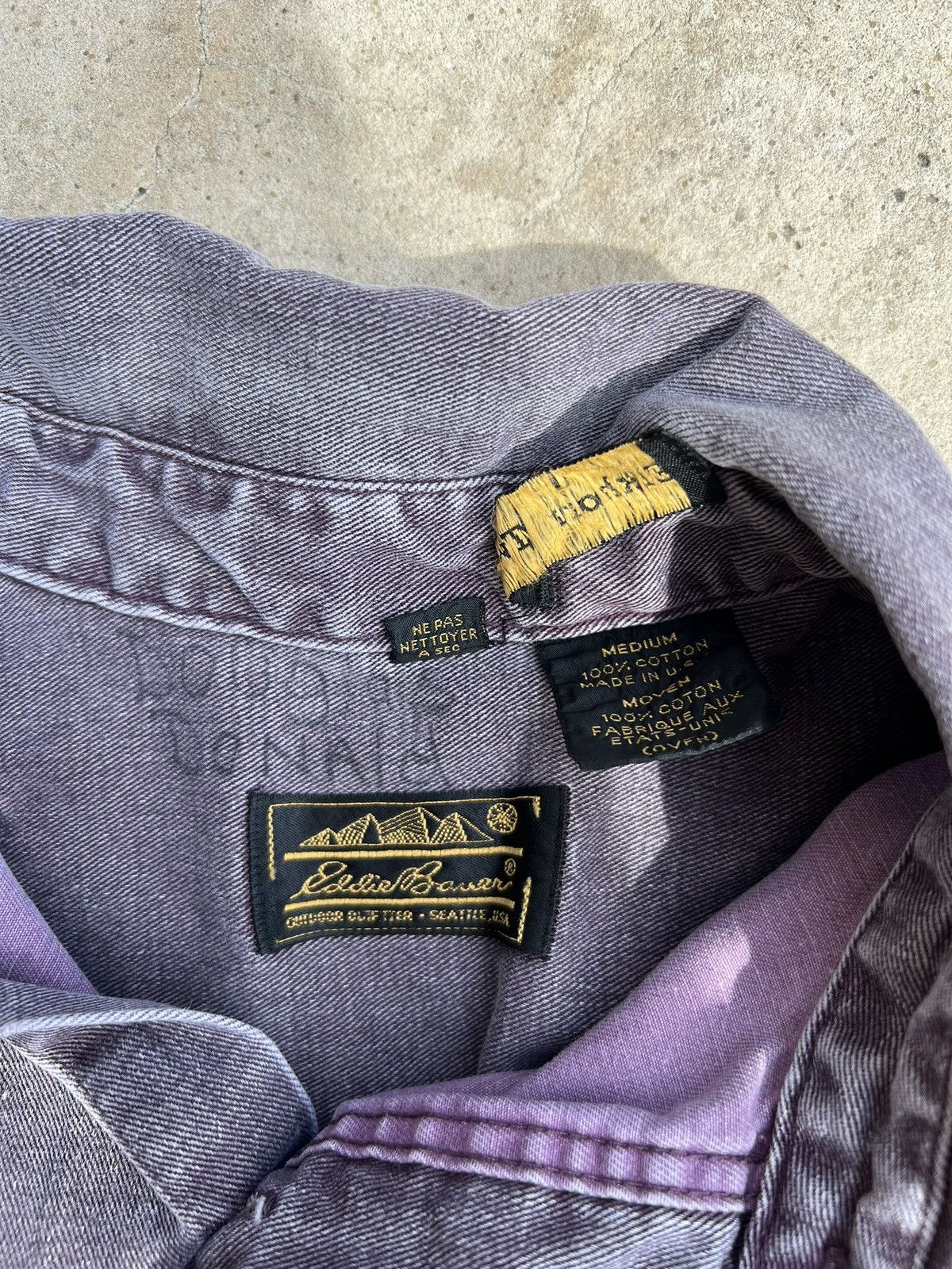 Eddie Bauer Eddie Bauer Purple Button up Size US M / EU 48-50 / 2 - 2 Thumbnail