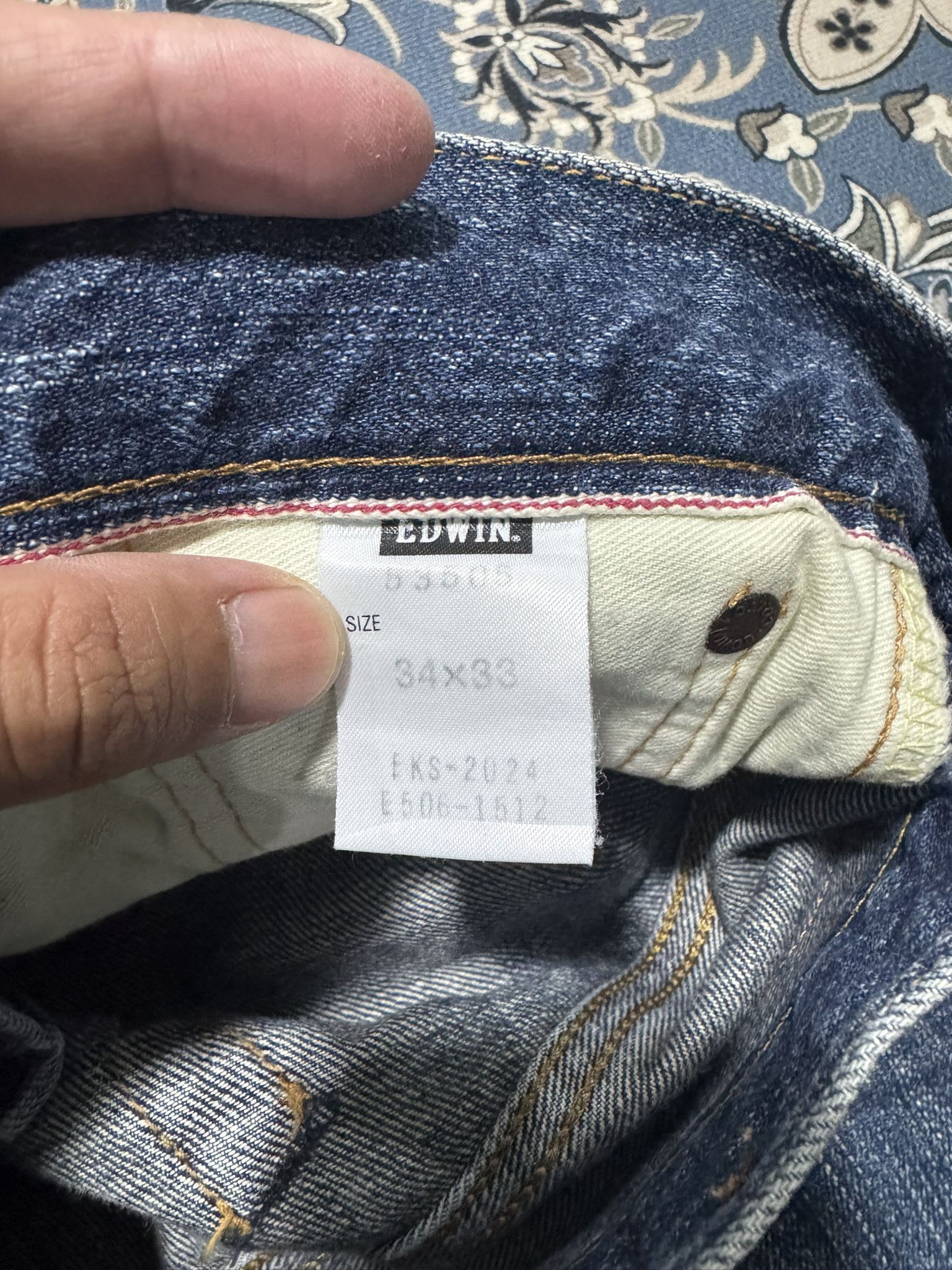 Edwin × Japanese Brand Vintage Edwin 505 Zipper Selvadge Redline Jeans Sun Faded Size US 34 / EU 50 - 11 Thumbnail