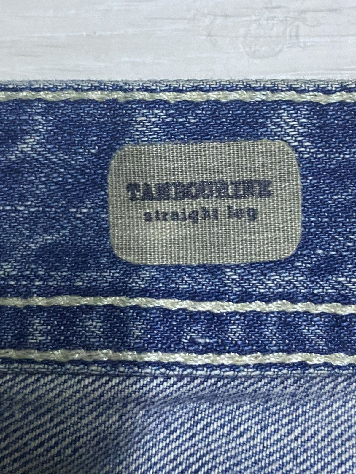 AG Adriano Goldschmied Vtg Ag Adriano Goldschmied Straight Leg DistressedJeans Size US 32 / EU 48 - 14 Thumbnail