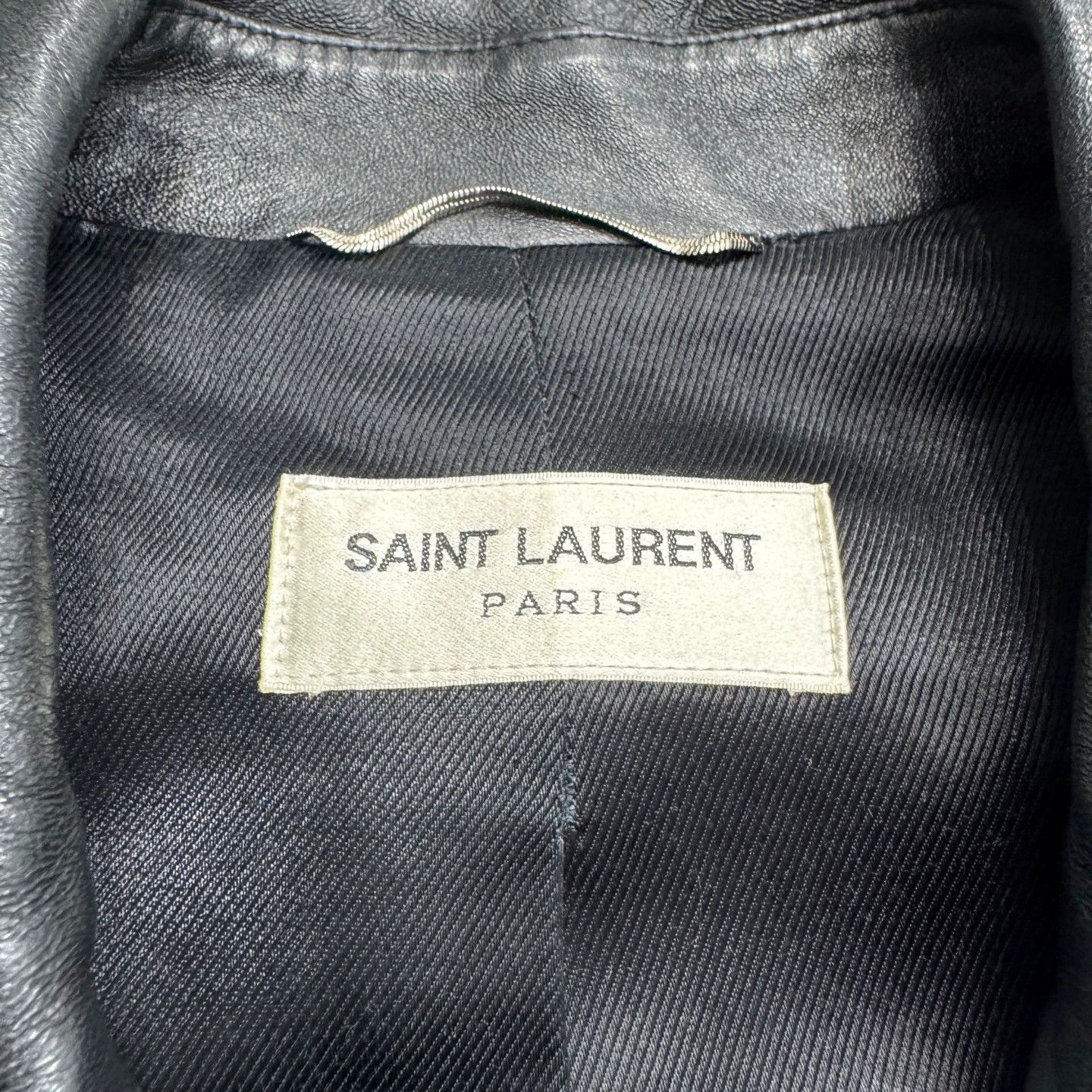 Saint Laurent Paris SLP cowhide leather biker jacket 48 Size US M / EU 48-50 / 2 - 2 Thumbnail