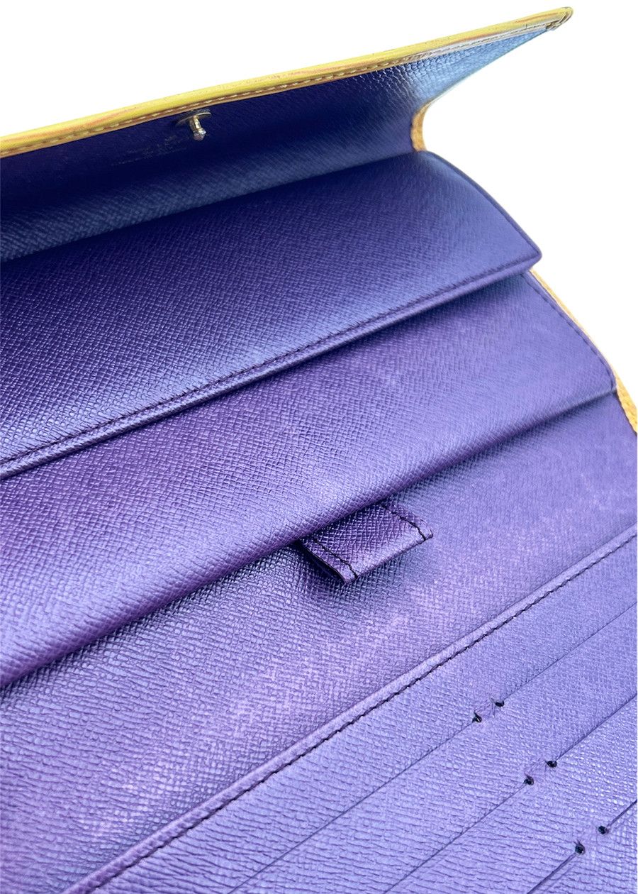 Louis Vuitton Louis Vuitton Yellow Epi Leather Long Wallet Purple Interior Size ONE SIZE - 7 Thumbnail