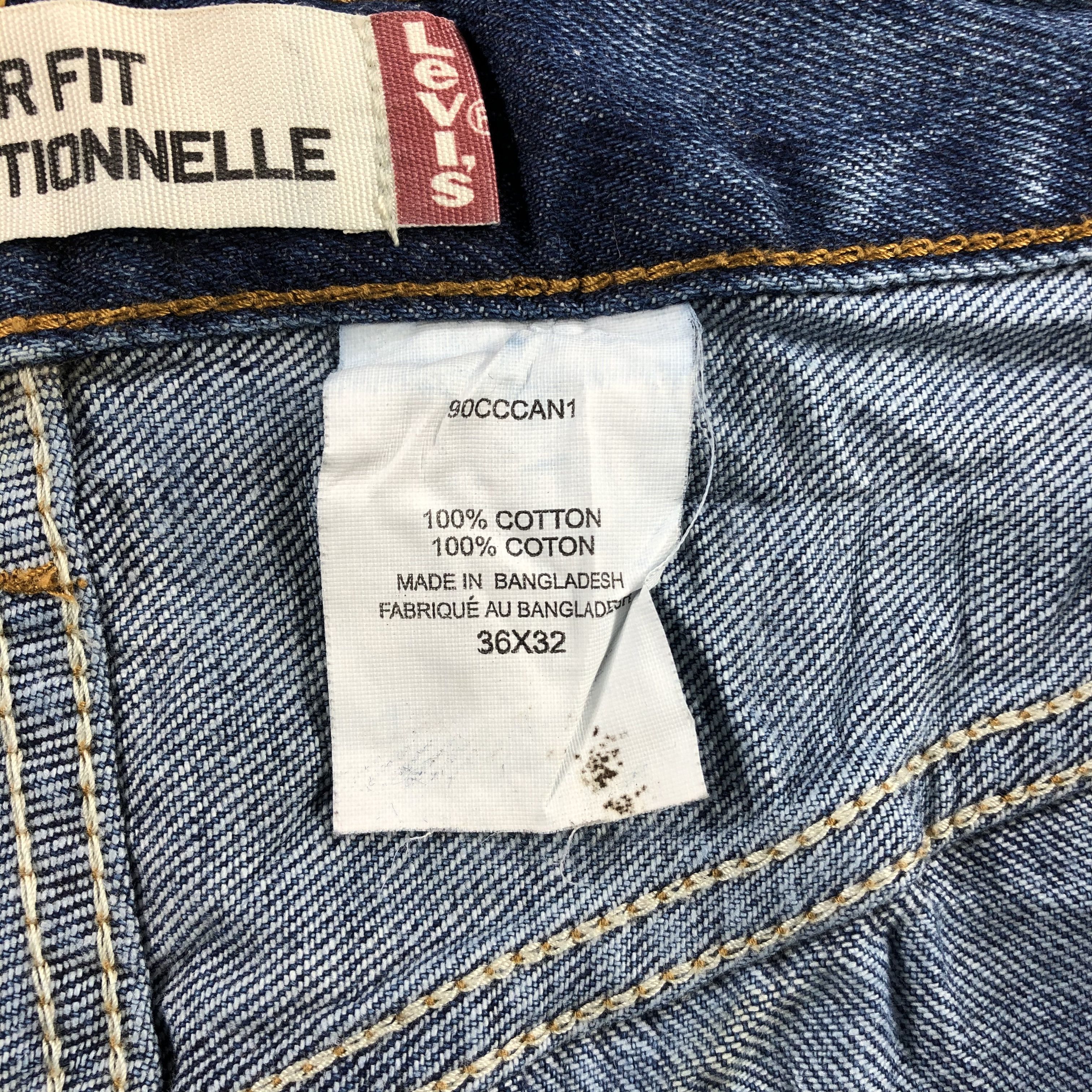 Levi's Vintage Blue Wash Levis Jeans-J2063 Size US 34 / EU 50 - 12 Thumbnail