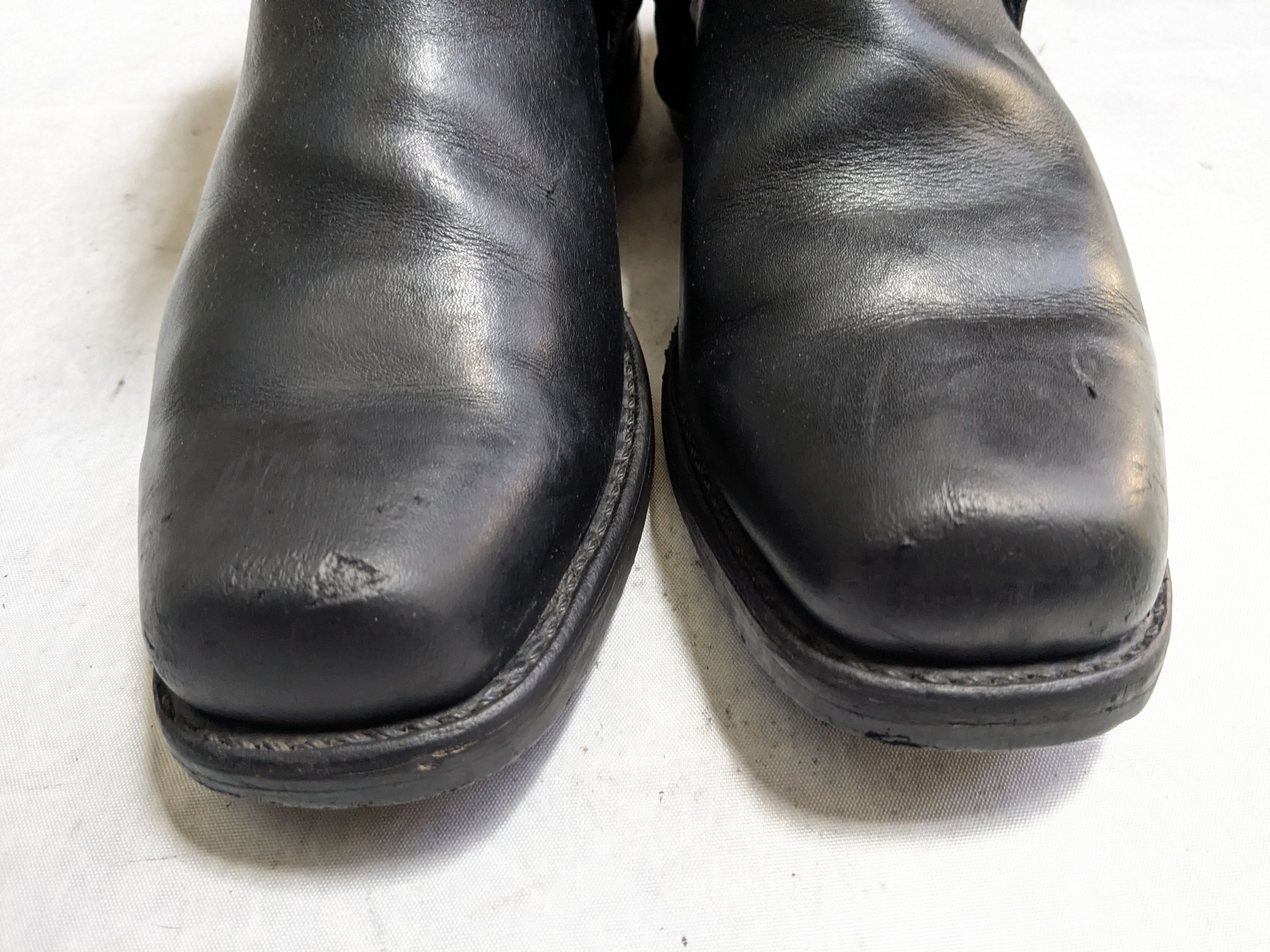 Frye Frye Harness Black Leather 9 M Leather Buckle Size US 9 / EU 42 - 4 Thumbnail