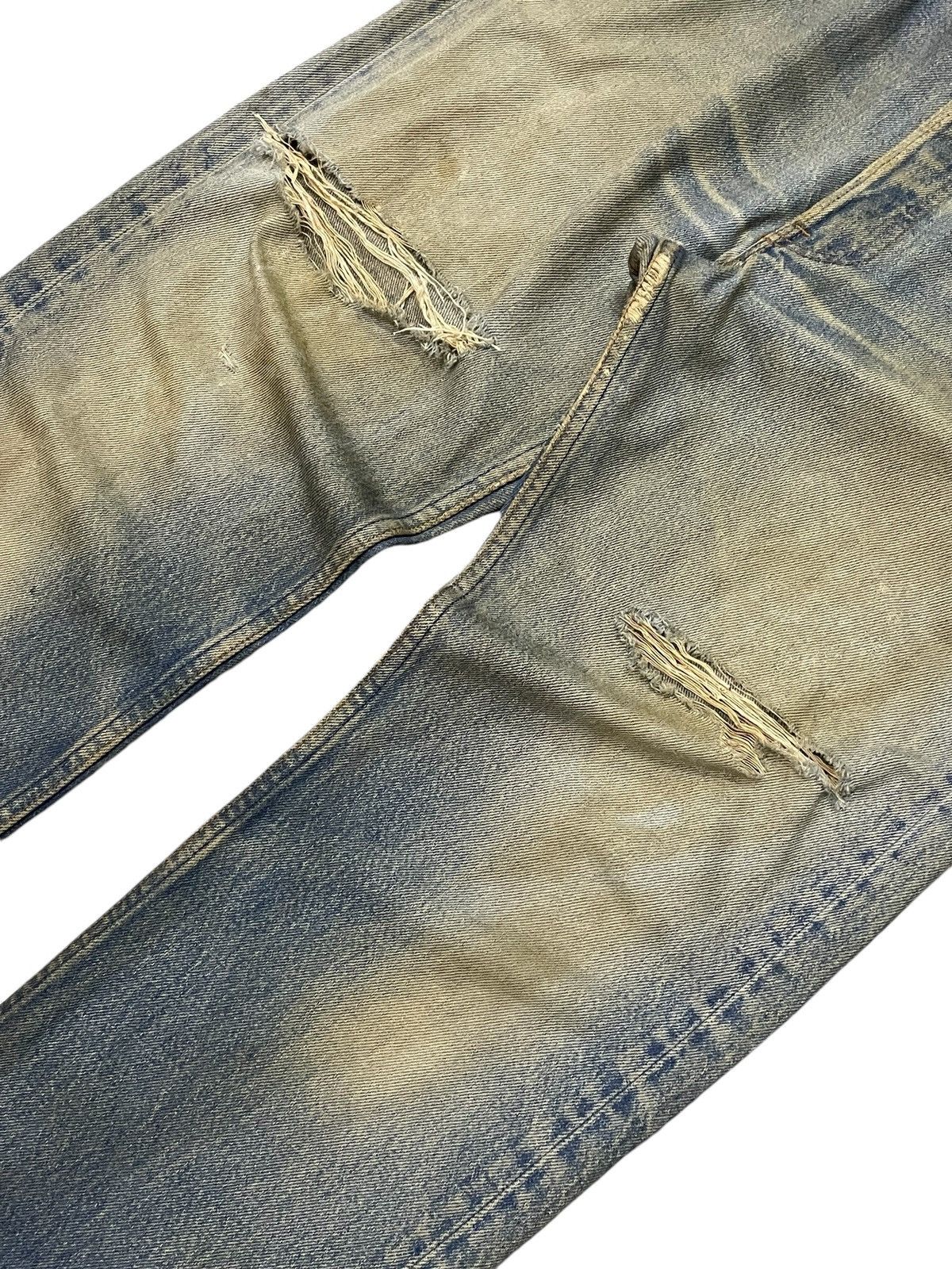 Edwin × Levi's × Vintage Vintage Levis 501 Dirty Vintage Mud Wash Jeans Size US 32 / EU 48 - 6 Thumbnail