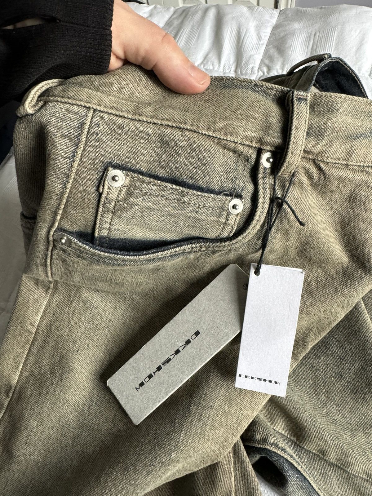 Rick Owens Brand New Rick Owens DRKSHDW Mineral Pearl Geth Jeans Size US 31 - 14 Thumbnail