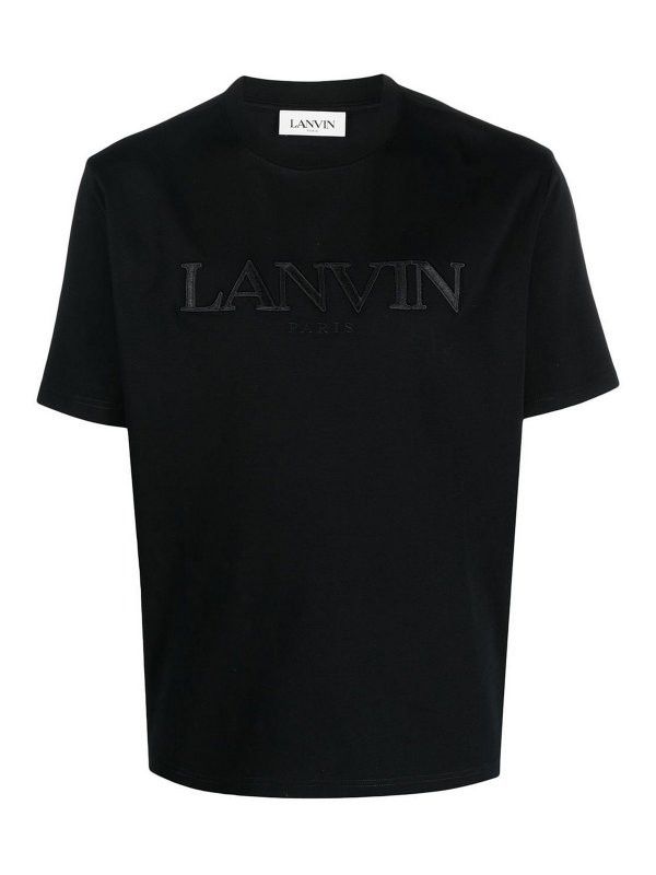 Lanvin oc11z0426 Logo Print T-Shirt in Black Size US S / EU 44-46 / 1 - 1 Thumbnail