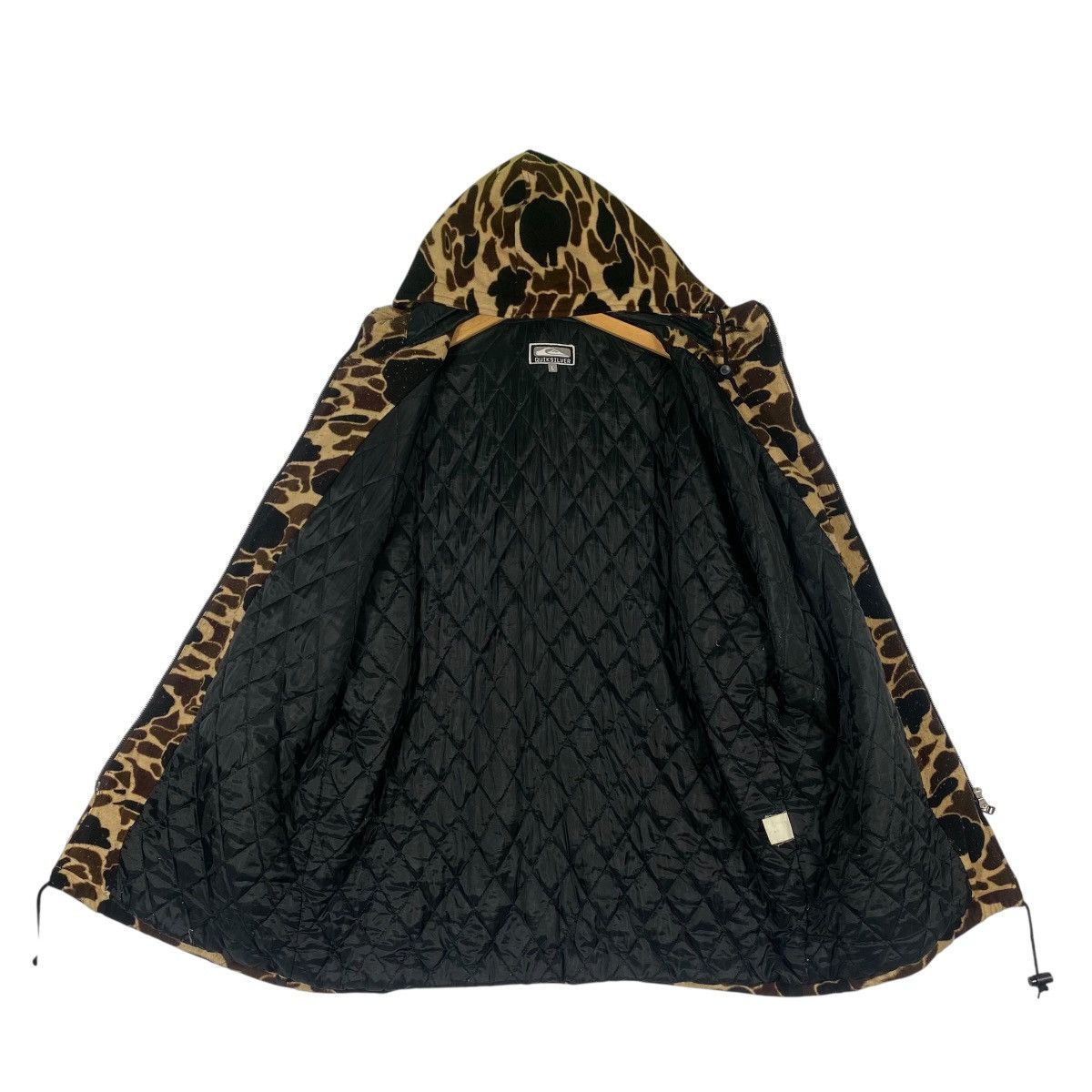 Quiksilver Vintage Quiksilver Duck Camouflage Hoodie Fleece Zipper Size US L / EU 52-54 / 3 - 5 Thumbnail