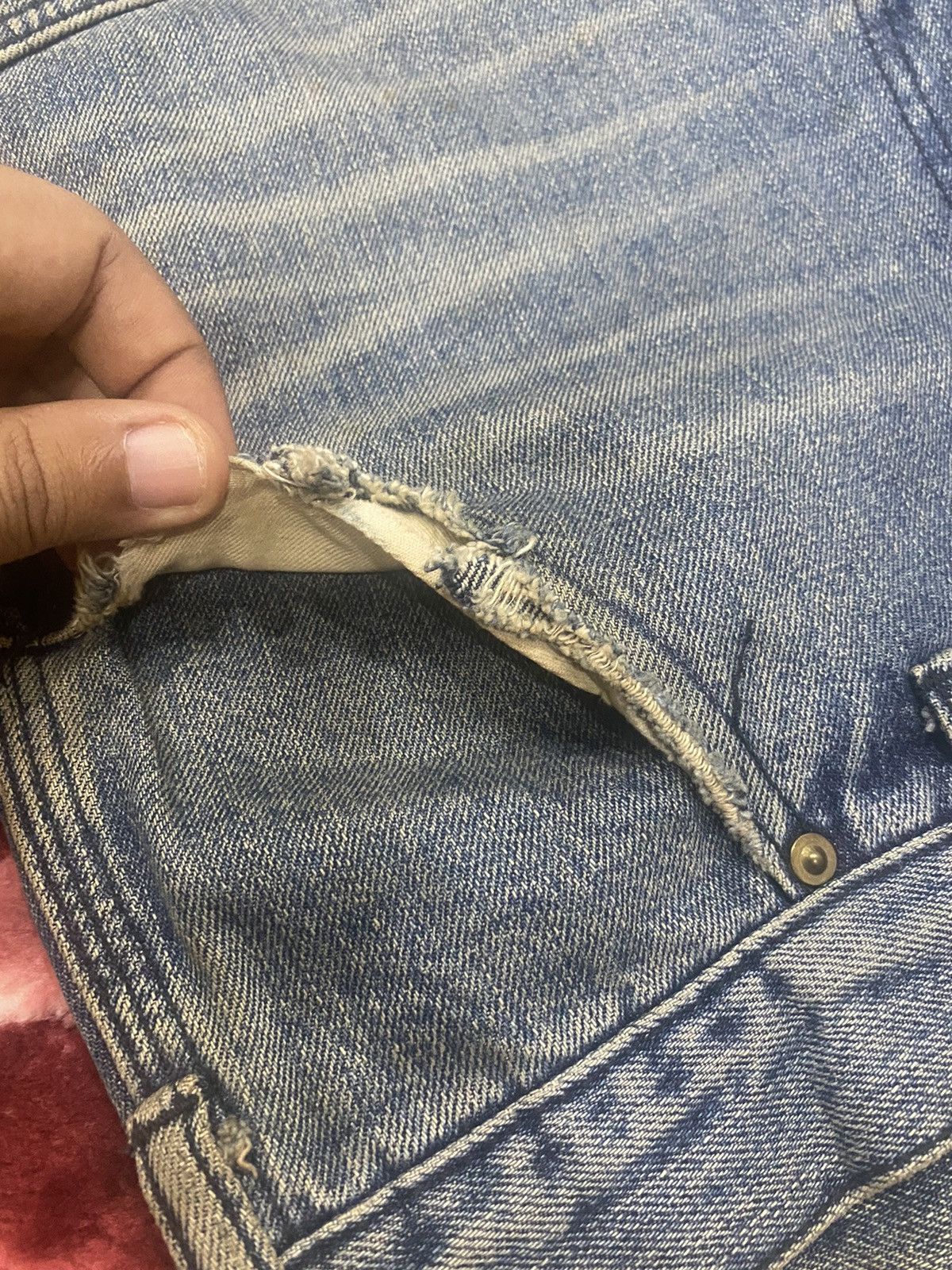 Fat Tokyo × Japanese Brand × Vintage Vintage FAT TOKYO Jeans Skinny Old Cutting Like Baggy Size US 34 / EU 50 - 13 Thumbnail
