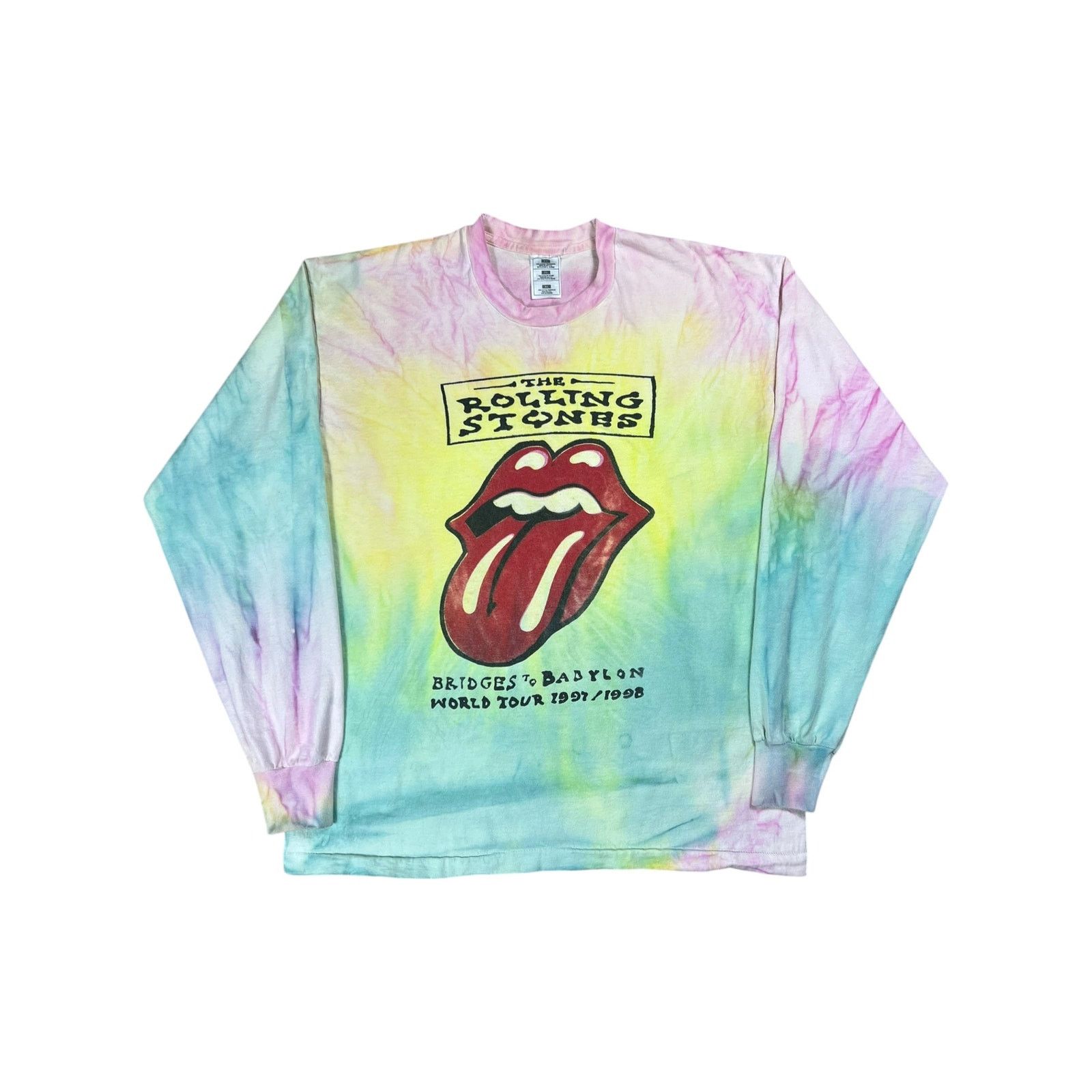 Band Tees × Fruit Of The Loom × Vintage 1998 The Rolling Stones Bridges to Babylon tour long sleeve Size US XL / EU 56 / 4 - 1 Thumbnail