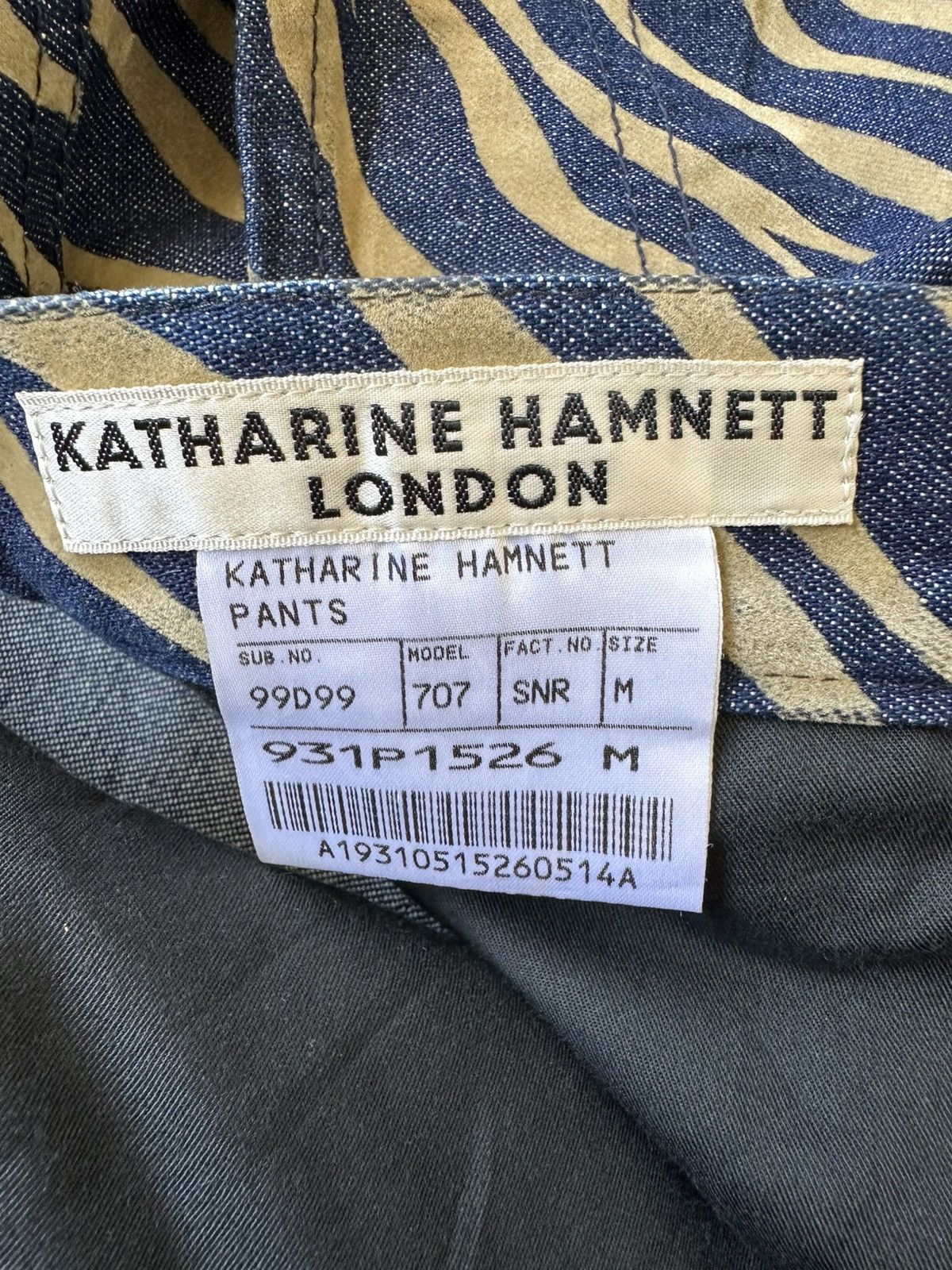 Katharine Hamnett London 90's Katharine Hamnett London zebra striped jeans Size US 30 / EU 46 - 12 Thumbnail