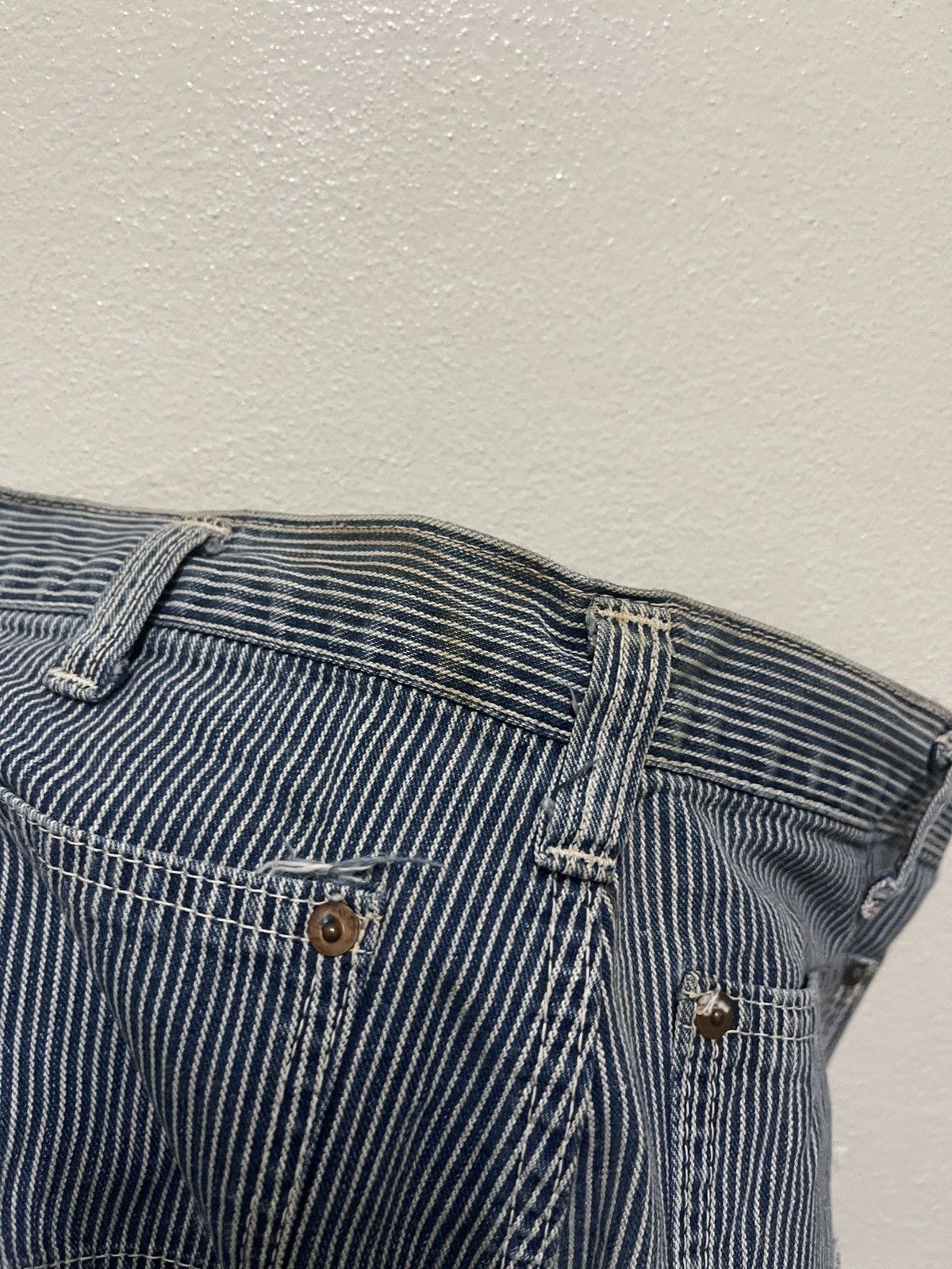 Oshkosh Vintage Oshkosh Worker Pants Stripes Hickory Jeans Size US 30 / EU 46 - 9 Thumbnail