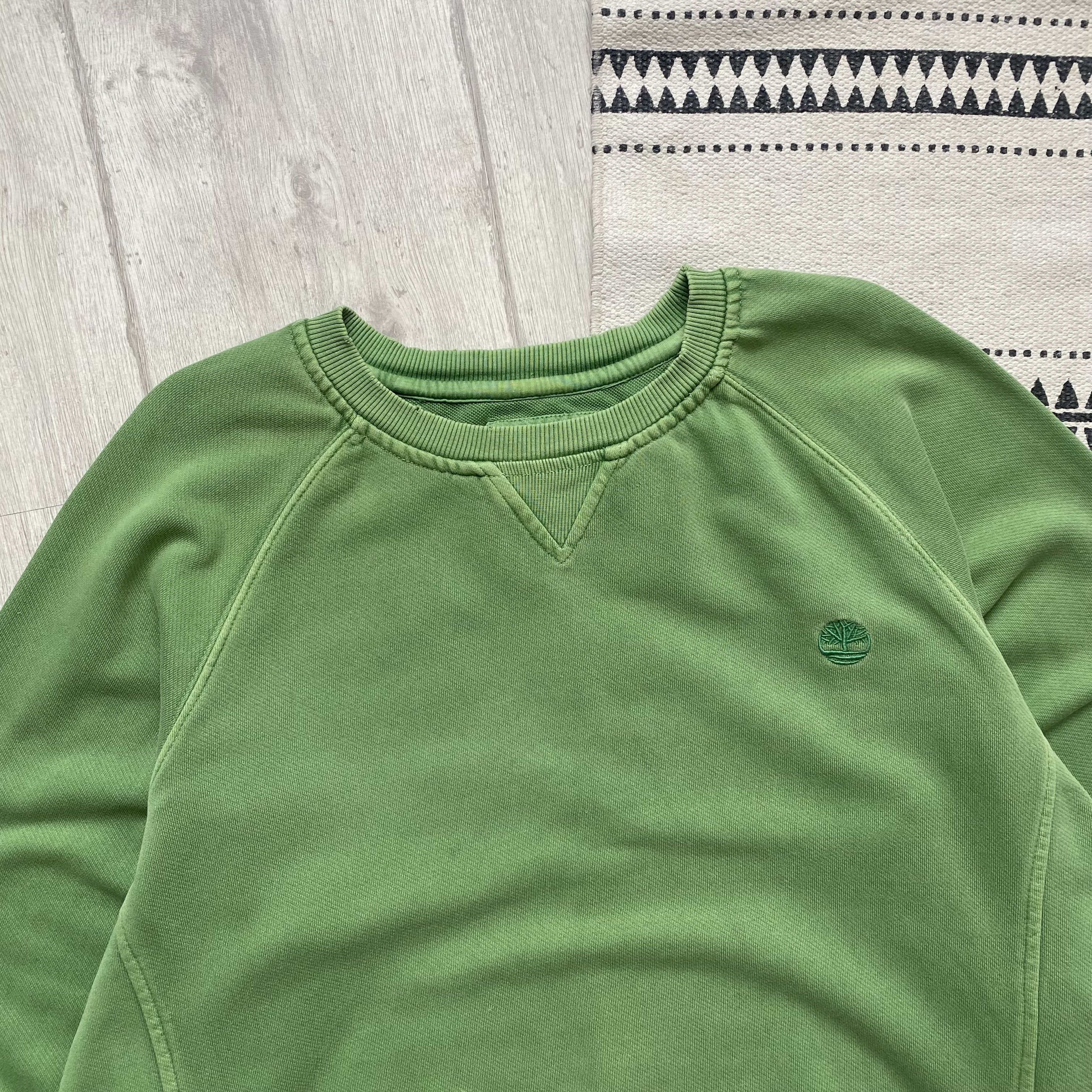 Timberland Vintage Distressed Timberland Sweatshirt Sun faded Mini Logo Size US XL / EU 56 / 4 - 3 Thumbnail