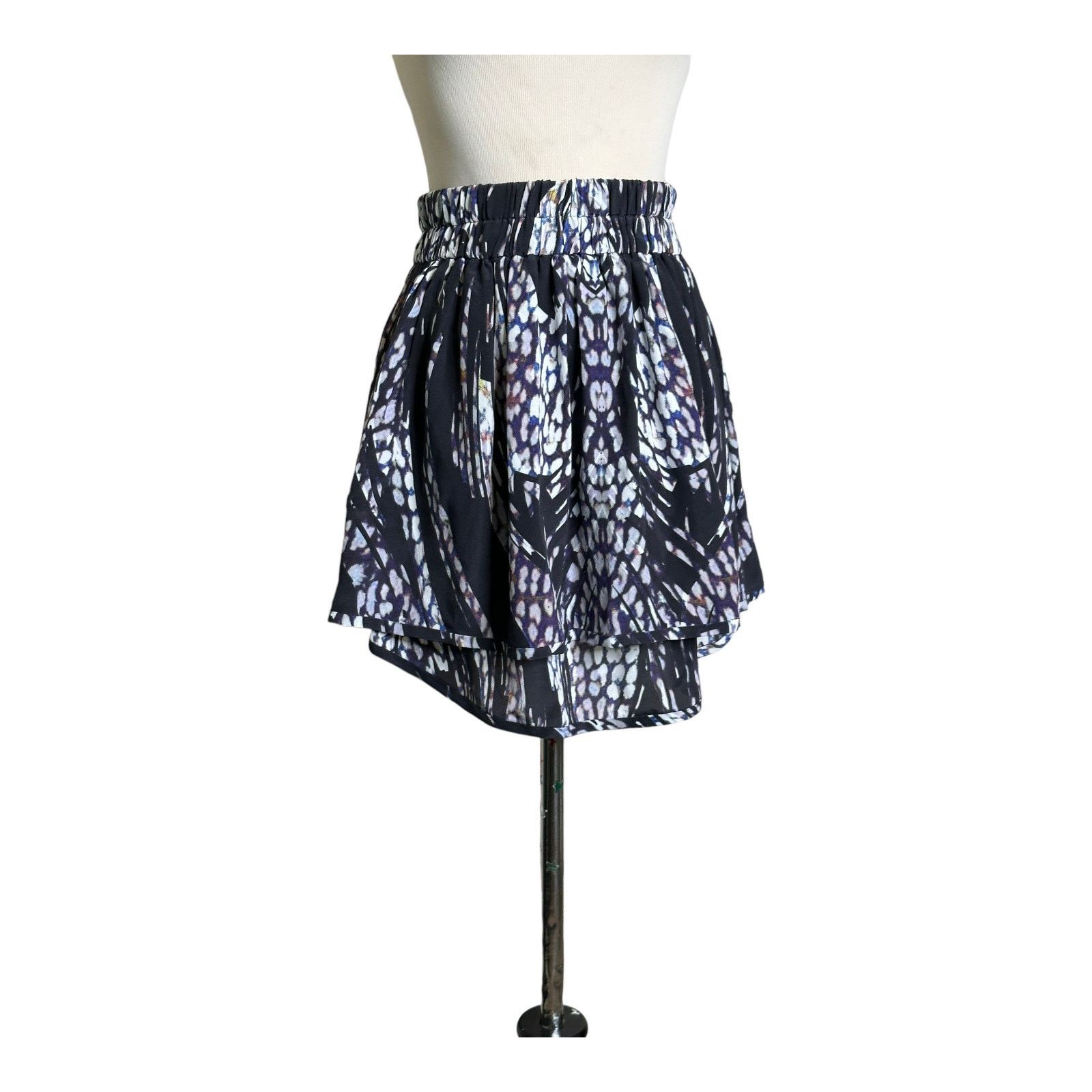Iro IRO multi print silk layered mini skirt size 34 - US 2 Size 26" / US 2 / IT 38 - 9 Thumbnail