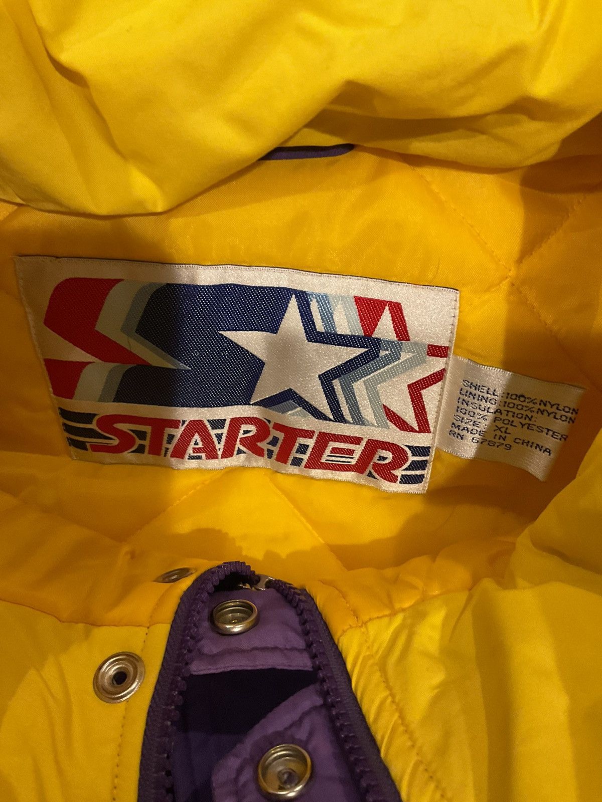 NBA × Vintage Vintage NBA Lakers Starter Jacket Size US XL / EU 56 / 4 - 3 Thumbnail