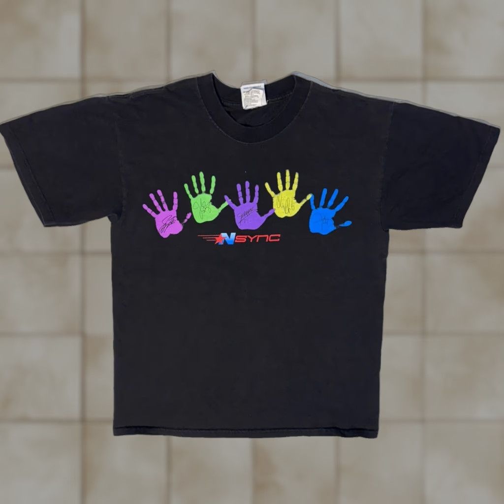 Planet Hollywood VINTAGE NSYNC Planet Hollywood Logo T-Shirt Medium Men Black Short Sleeve Crew Neck 90s Concert Graphic Print Size US M / EU 48-50 / 2 - 1 Thumbnail