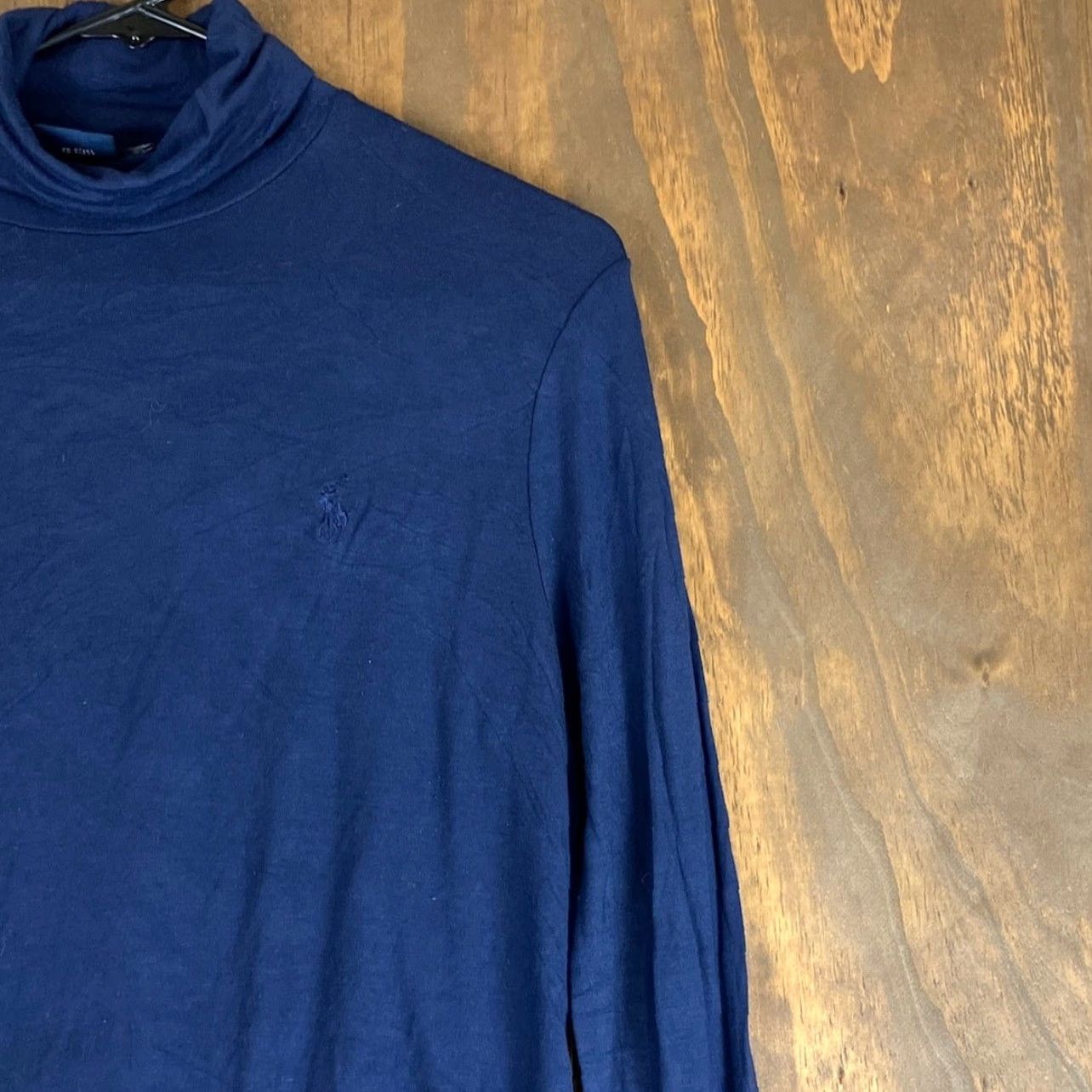 Polo Ralph Lauren Ralph Lauren Sport Sweater Women's Navy Blue Turtleneck Slim Stretch L/ Large - Knit, Lyocell, Spandex, Solid, Long Sleeve, Pullover, Machine Washable Size L / US 10 / IT 46 - 5 Thumbnail