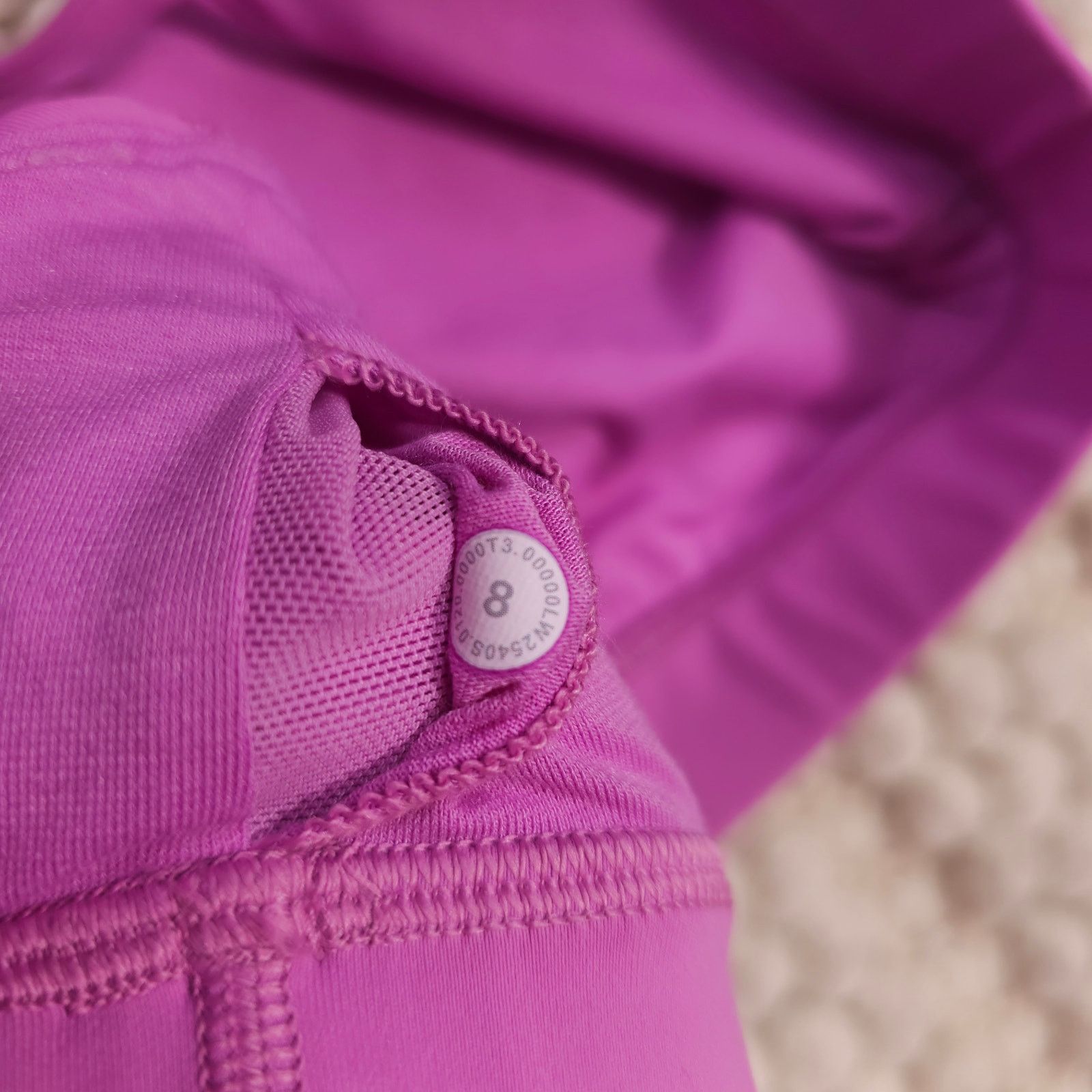 Lululemon Lululemon x Peloton Energy Bra Dark Prism Pink Sz 8 Size ONE SIZE - 6 Thumbnail